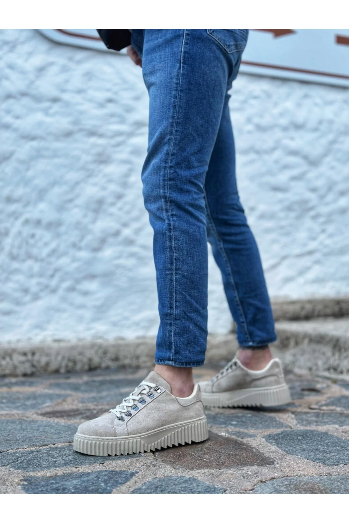 کفش مردانه BA0505 HOKED LOOD CREAM COLOR HIGH SPAIN روزانه BOA