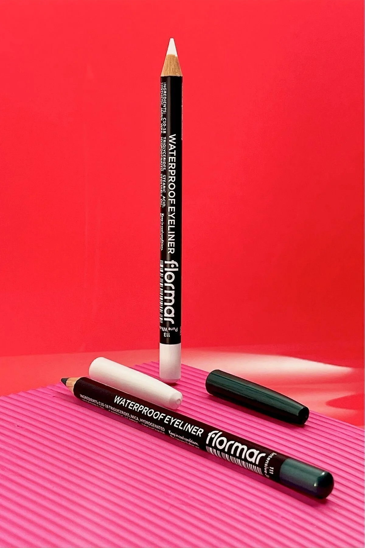 Flormar مداد چشم ضد آب با پنتانس آبی