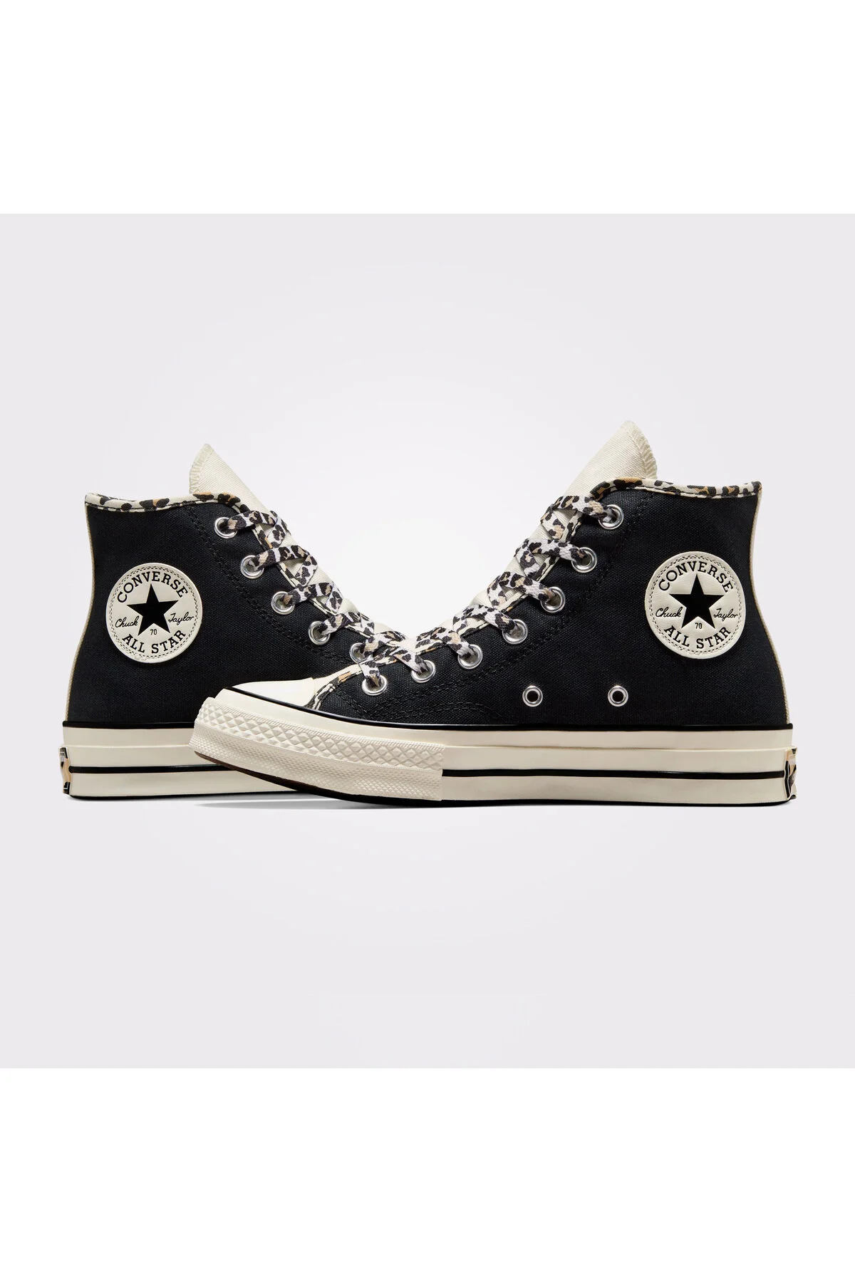 اسنیکر کفش ورزشی مشکی یونیسکس چاک 70 لئوپارد لاو کانورس Converse