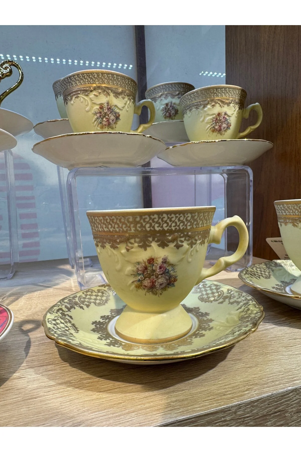 فنجان قهوه ESTERHOMEDECOR 6 PERSON ایتالیایی نقاشی مجموعه S.CLARY ITALY