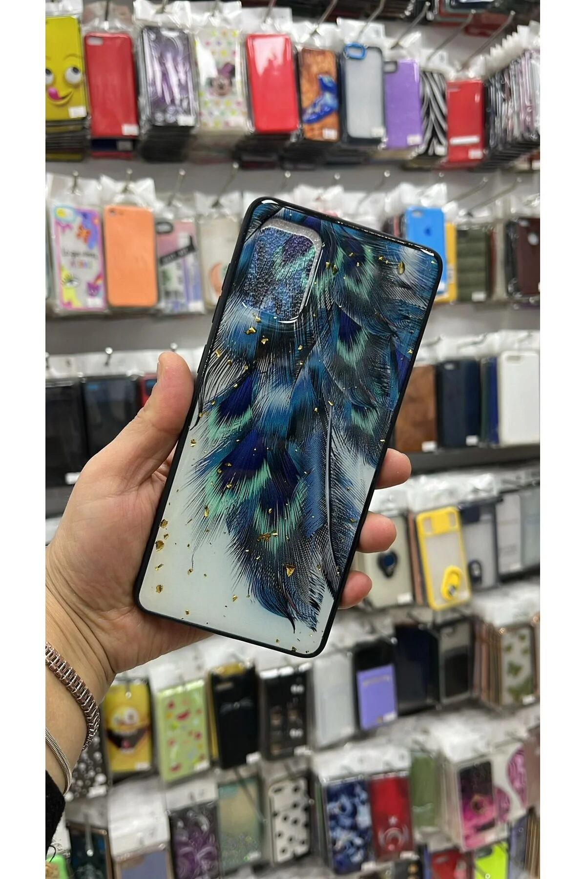 کاور و قاب سیلیکون رنگی طرح دار گلکسی A71 TECNOTREND