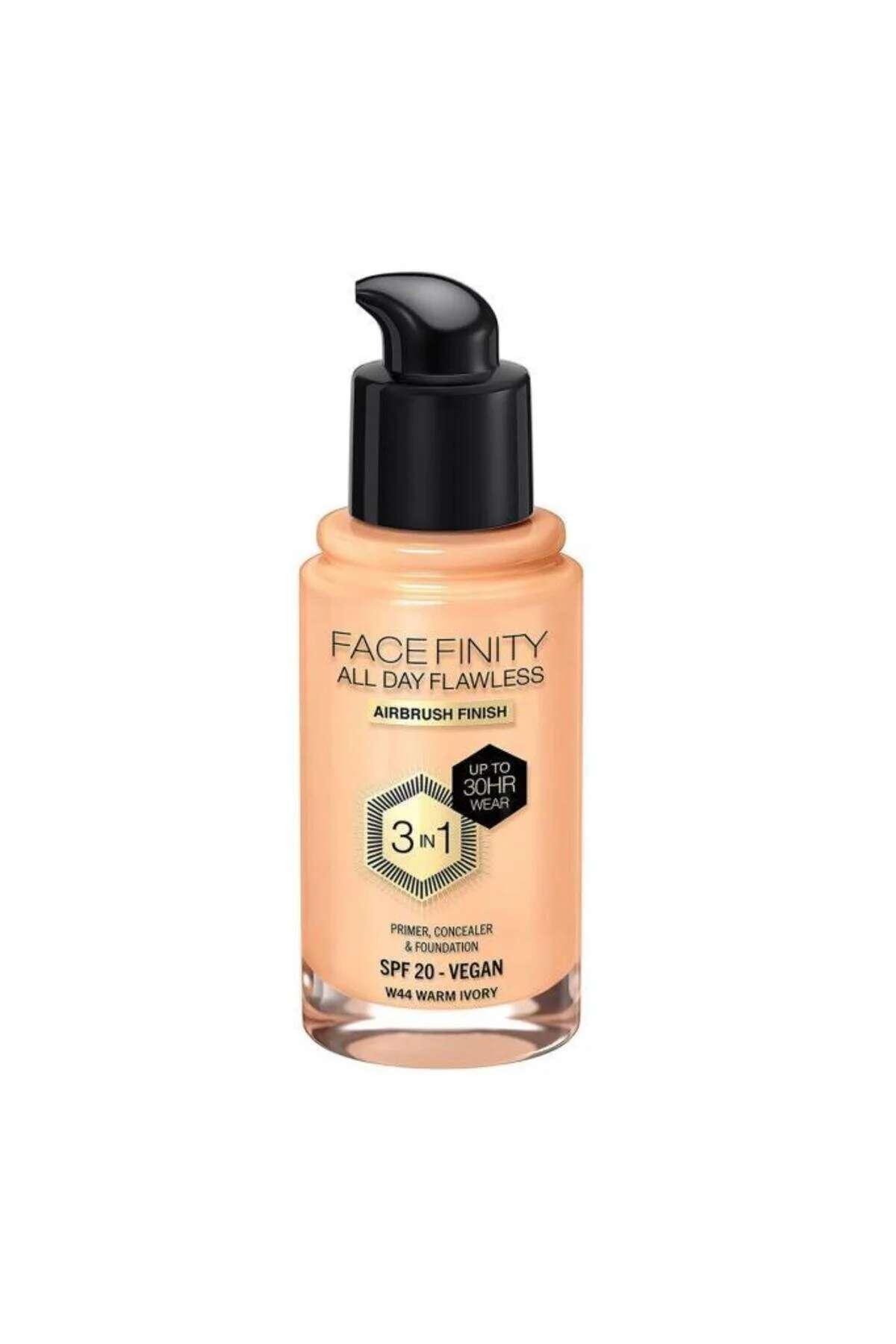 کرم پودر FACEFINITY 3IN1 بنیاد شماره: 44 عاج گرم Max Factor