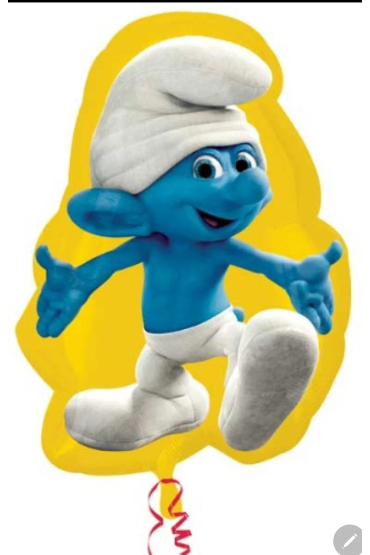 بادکنک شکل فوق العاده بزرگ بالون فویل SMURFS ŞİRİNLER