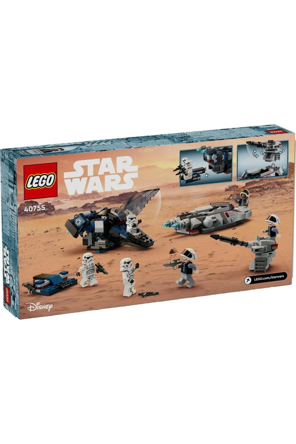 لگو و اسباب بازی های ساخت محور 40755 LEGO® STAR WARS ™ IMPERIAL DOWNLOAD SHIP در برابر موتور REBEL WATCHER SPEED ​​ENGINE LEGO