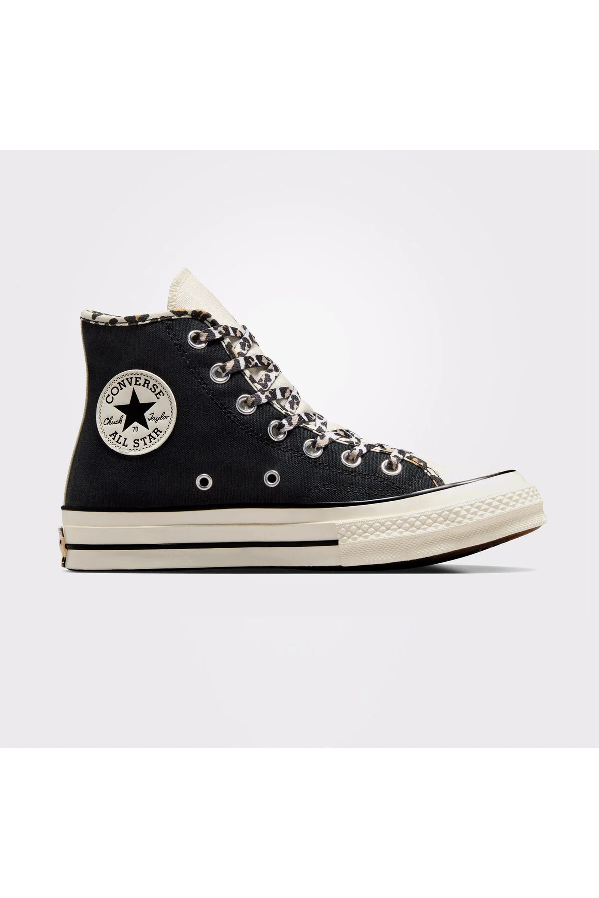 اسنیکر کفش ورزشی مشکی یونیسکس چاک 70 لئوپارد لاو کانورس Converse
