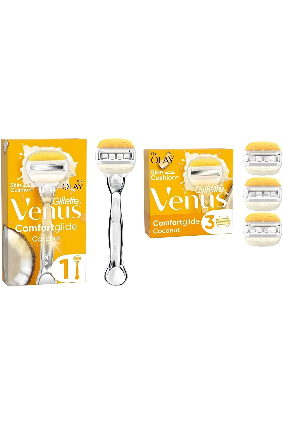 تیغ اصلاح مردانه COMFORTGLIDE EVENT 1 UP MACHINE+4 TITLES APARE ژیلت ونوس اورجینال Gillette Venus