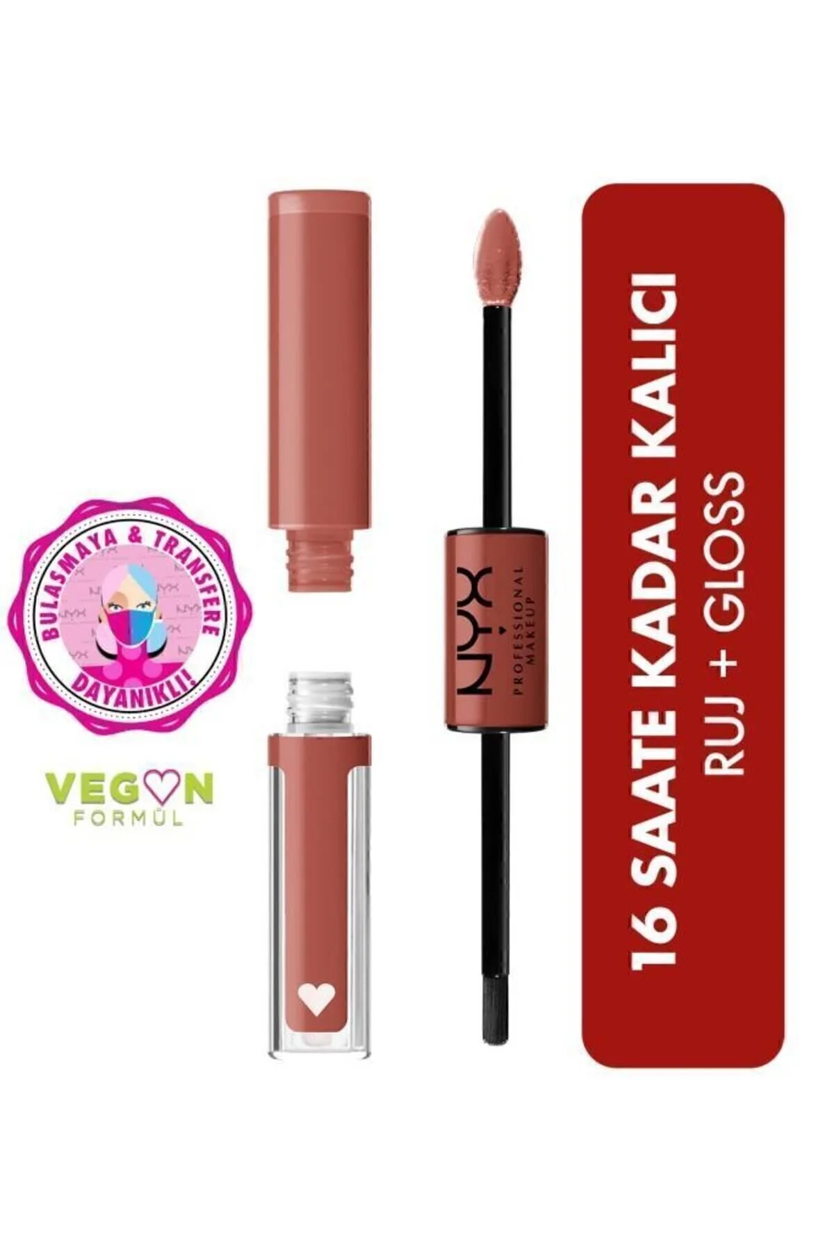 لبخند درخشان رنگ لب های بلندانگیز ادعا نیکس NYX Professional Makeup