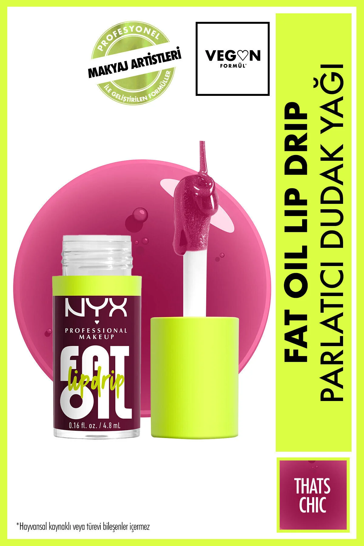 NYX Professional Makeup روغن لب لب چربی DRIP POLITICAL LIP OIL Thats Chic