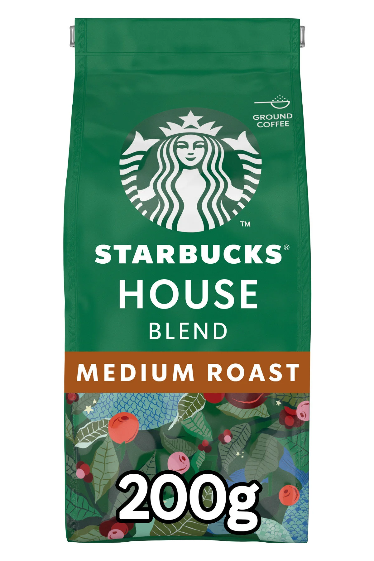 قهوه فیلتر و دانه کامل آسیاب شده مخلوط هاوس 200X2 گرم استارباکس Starbucks