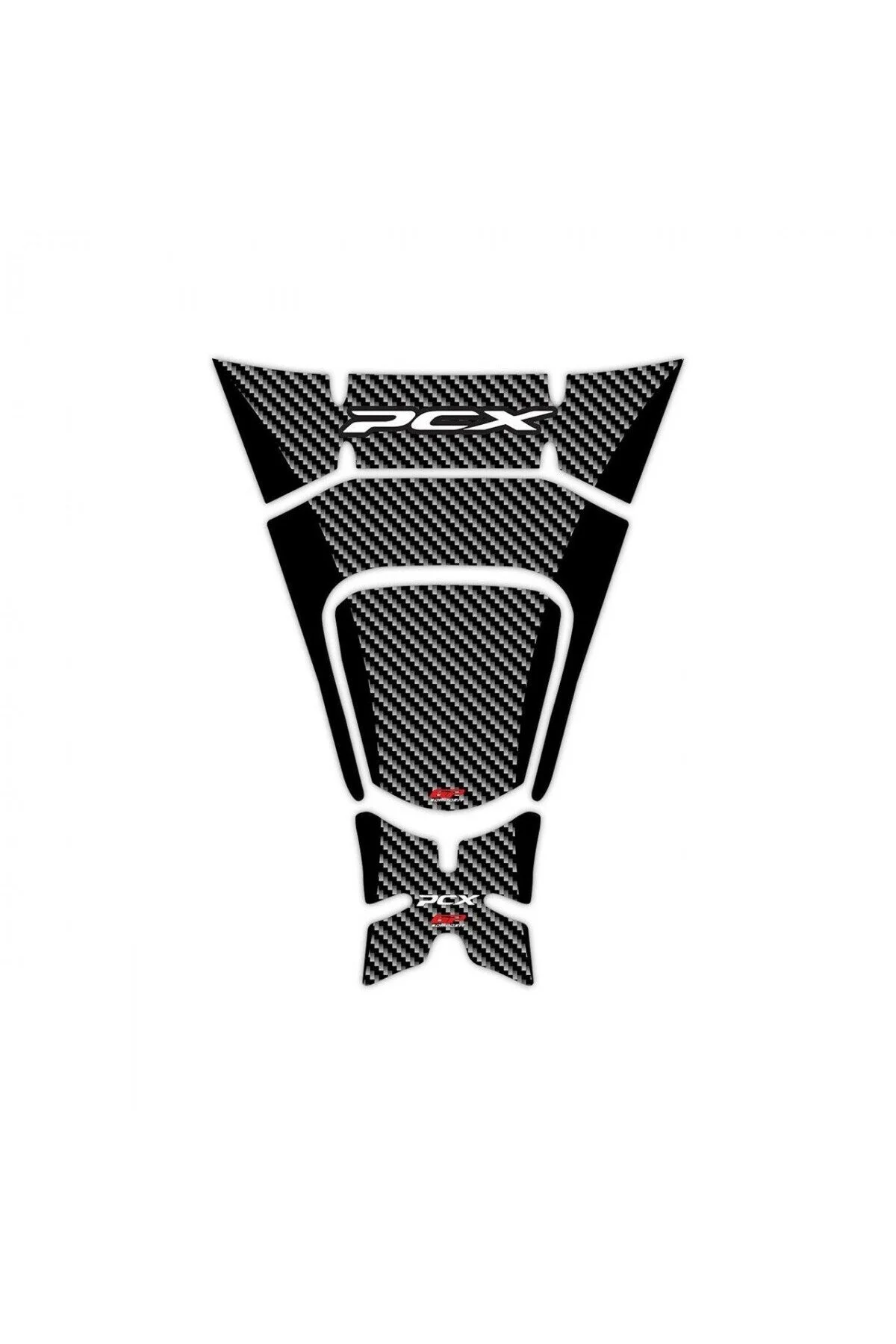 ست فیلتر موتورسیکلت GP COMPOSITE TANK PAD PCX 125 2018 2020 CARBON الگوی شده GP KOMPOZİT