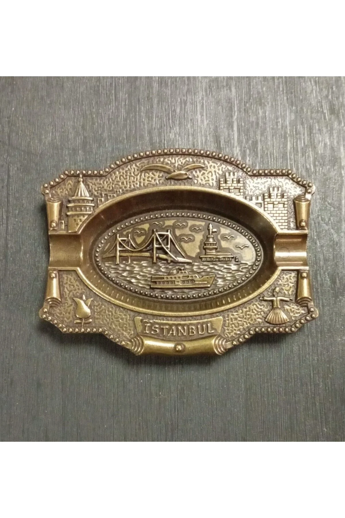 زیرسیگاری استانبول بیضی فلزی ASHTRAY 107 Sena