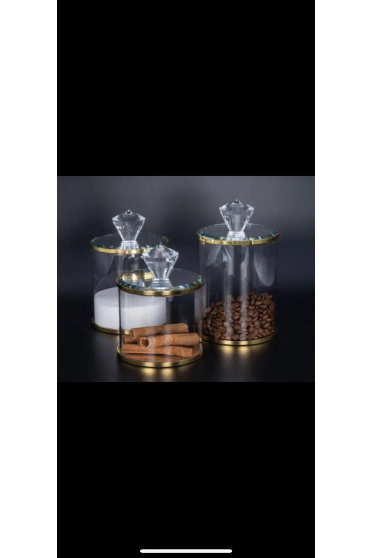 شیشه (جار) طلایی باکس Ev̇msahane 3 قطعه طلای طلا و ریش کابا مجموعه AROW