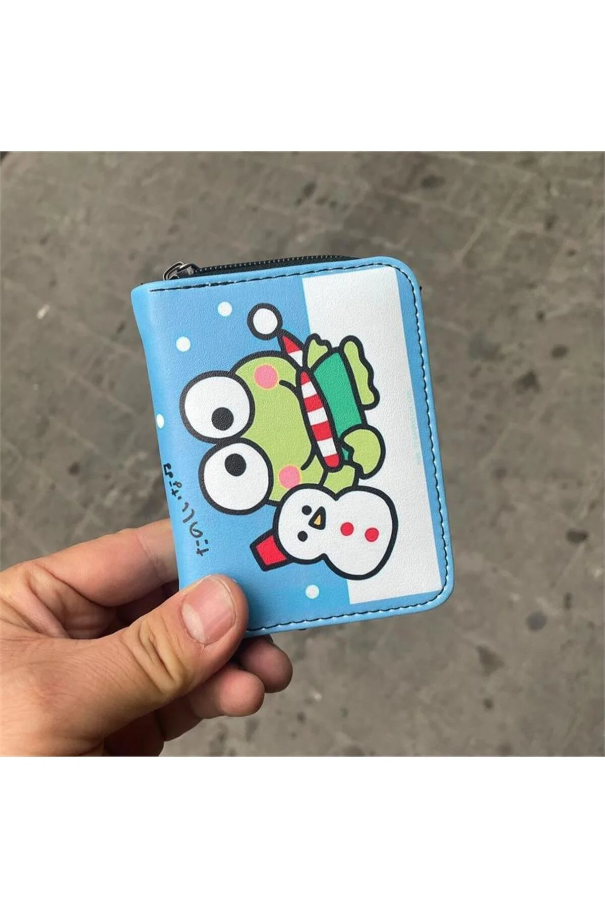 کیف پول کوچک کارتونی Sanrio Keroppi و آدم‌برفی   Karakedi