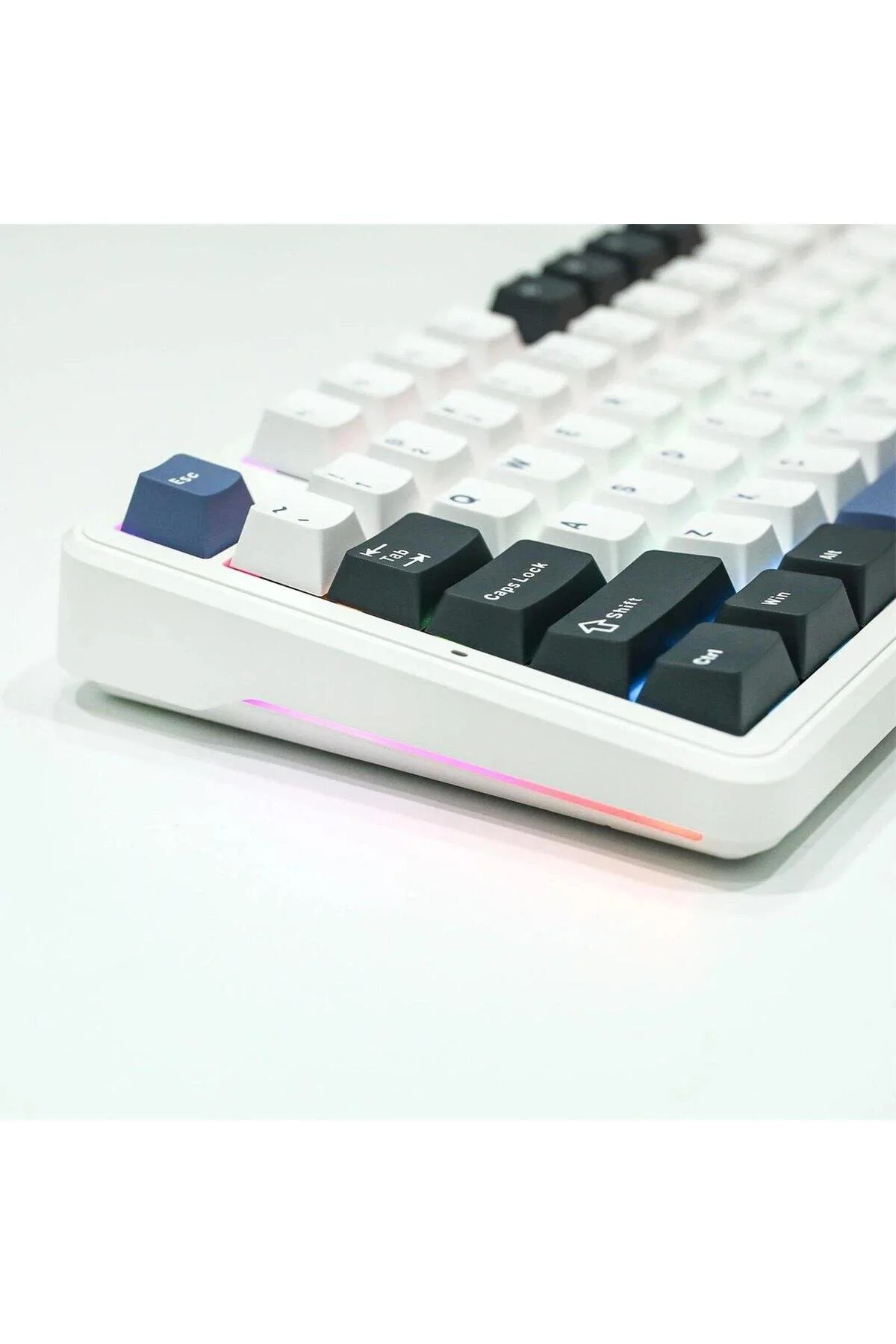 کیبورد مخصوص بازی F87 مکانیکی RGB TKL GRAYWOOD V3 سوئیچ بی سیم ماکرول صفحه کلید HOT Aula