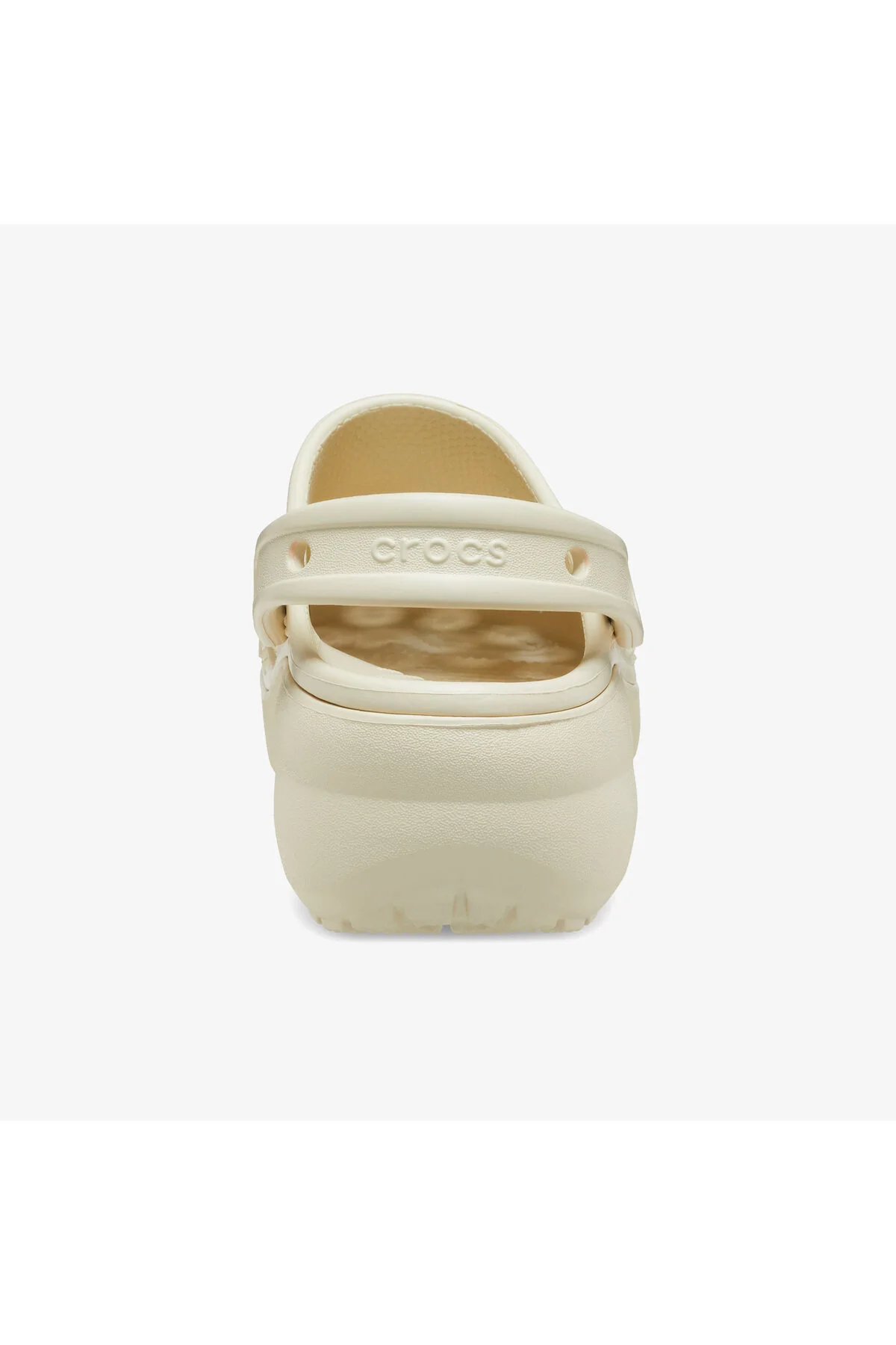 دمپایی زنانه کرم کلاسیک پلت فرم کراکس Crocs