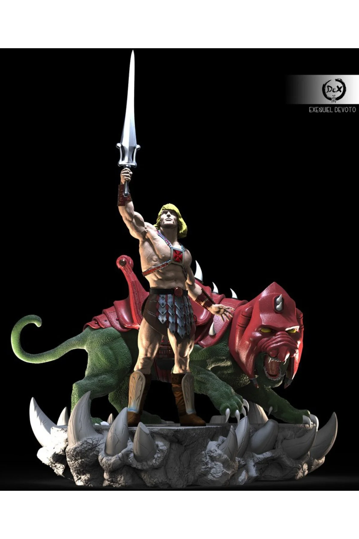 فیگور شکل HE MAN AND ENTERPRISE 40CM Giftbox3d