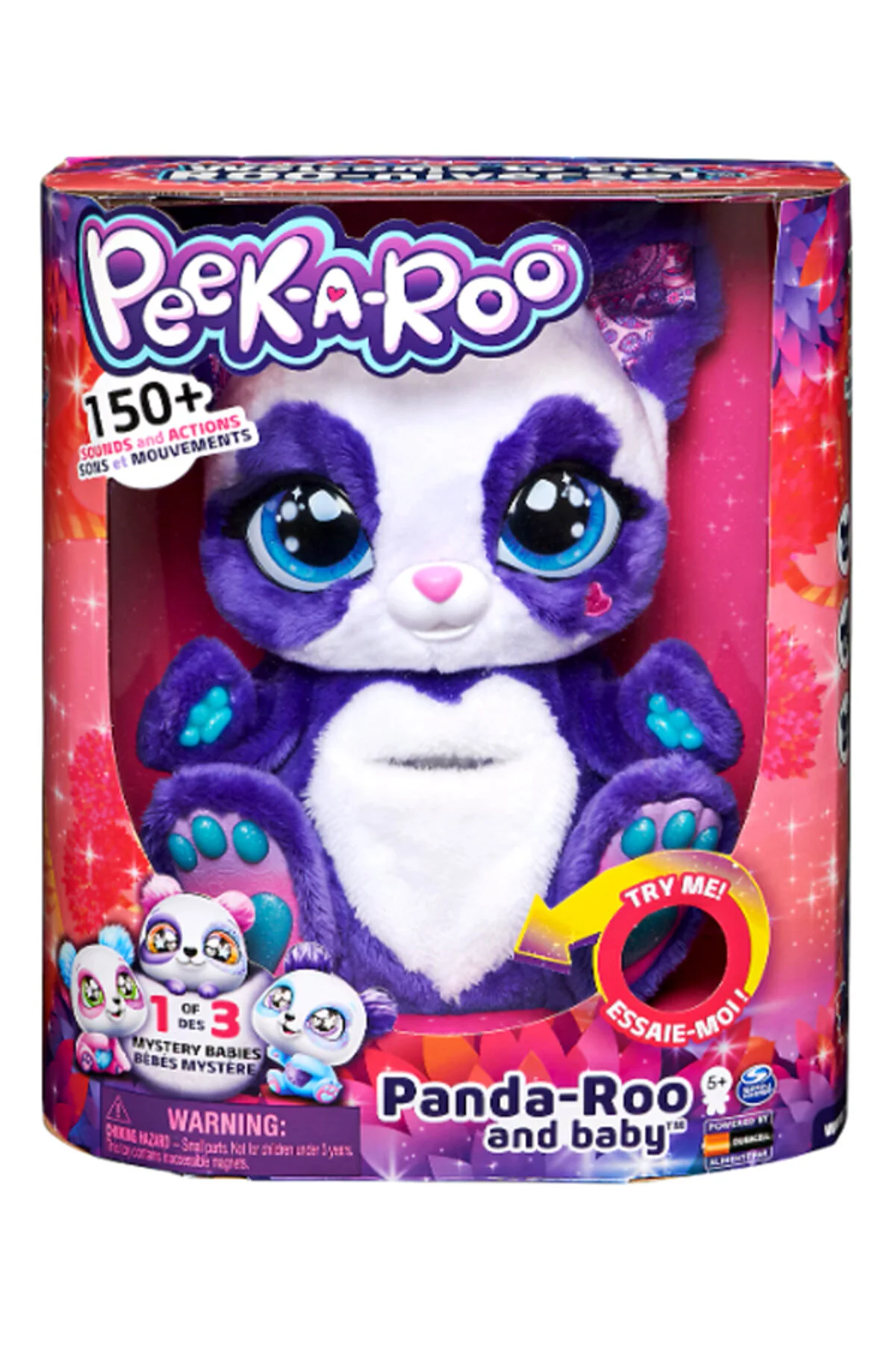 ماشین اسباب بازی تعاملی PELUSH PANDA ROO MASTER Spinmaster