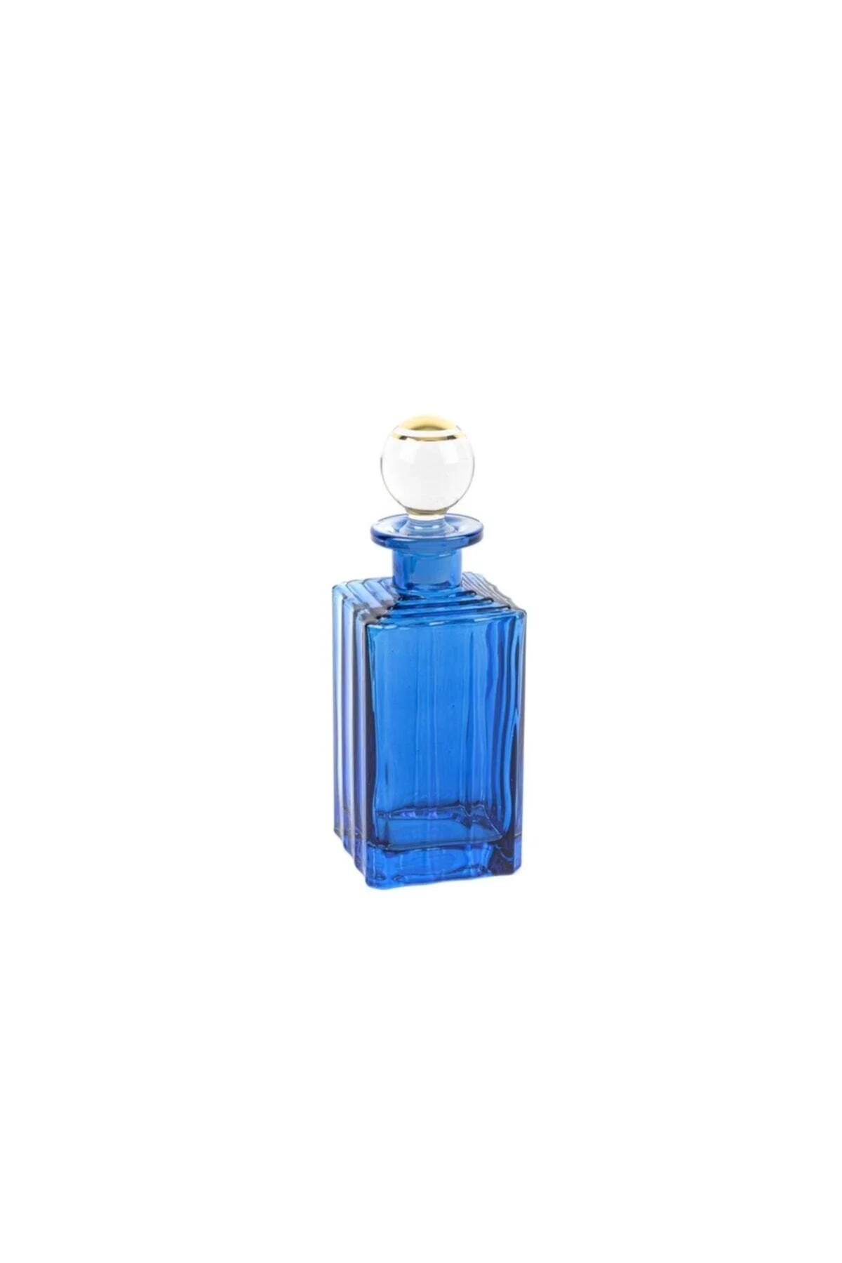 پارچ و تنگ بطری شیشه ای راه طلای آبی 19 سانتی متر 200 میلی لیتر Mikasa Moor