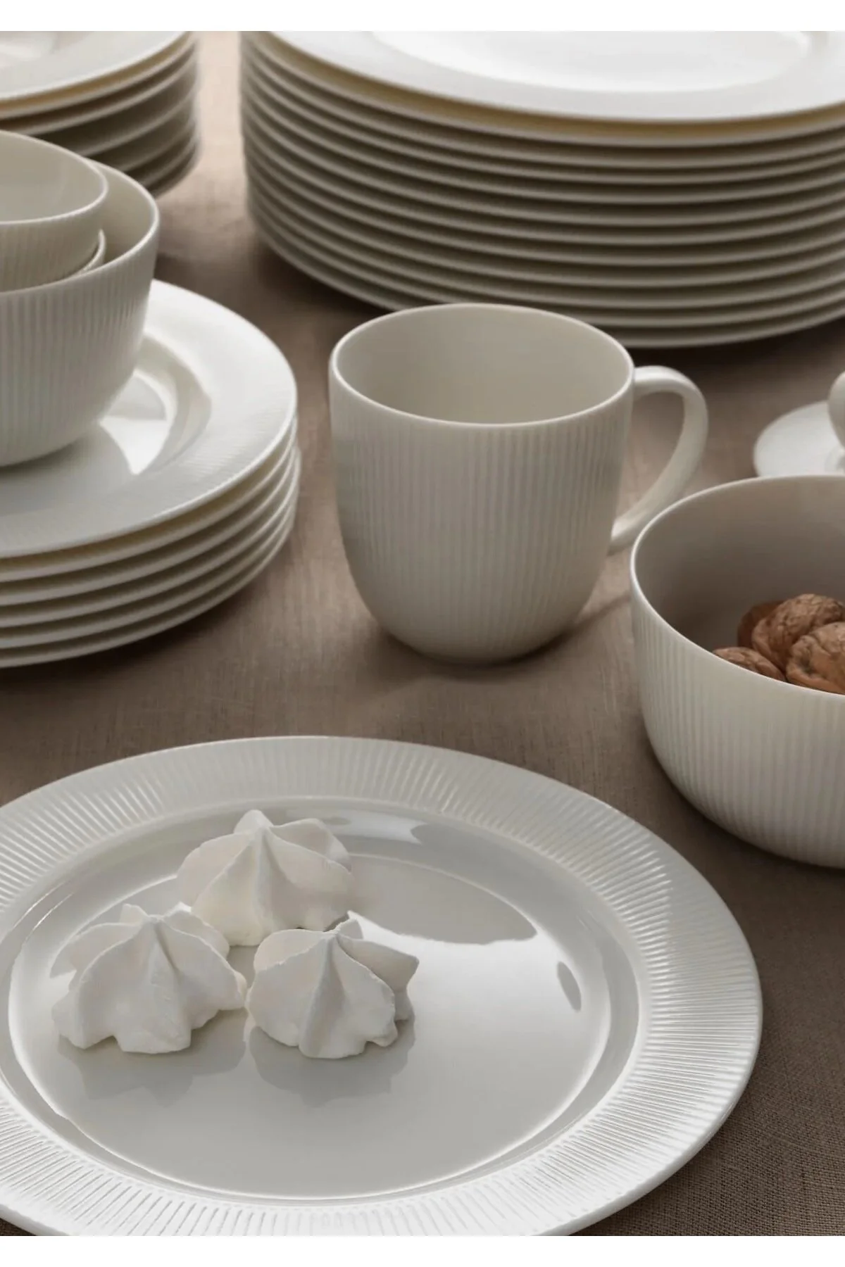 ماگ سفید فنجان 2 قطعه ارتفاع: 9 سانتی متر حجم: 31 Cl 310 میل پرسلن فلدسپار  IKEA
