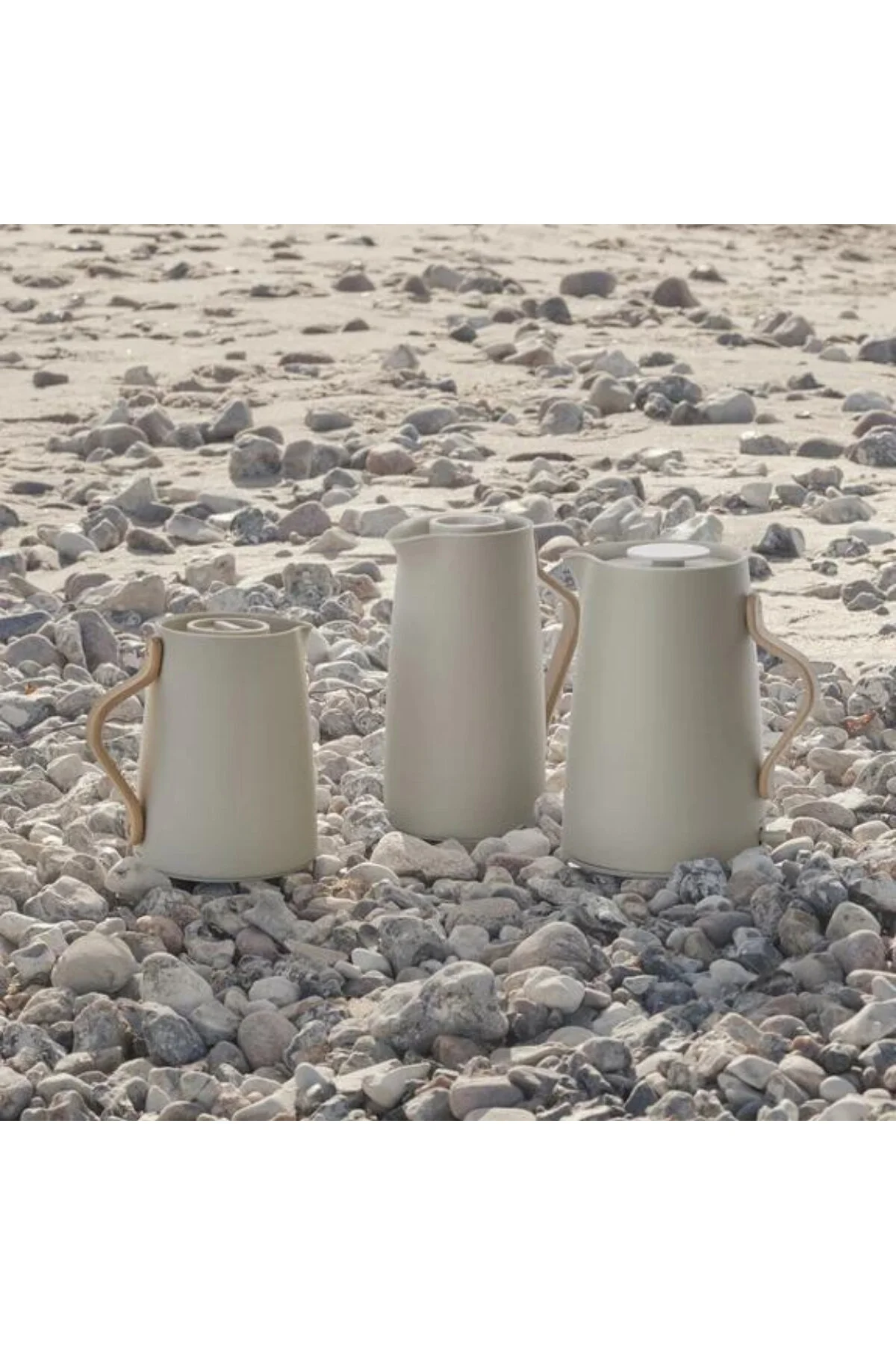 فلاسک نود چای خلاء Caraf Thermos 1 L بژ  stelton