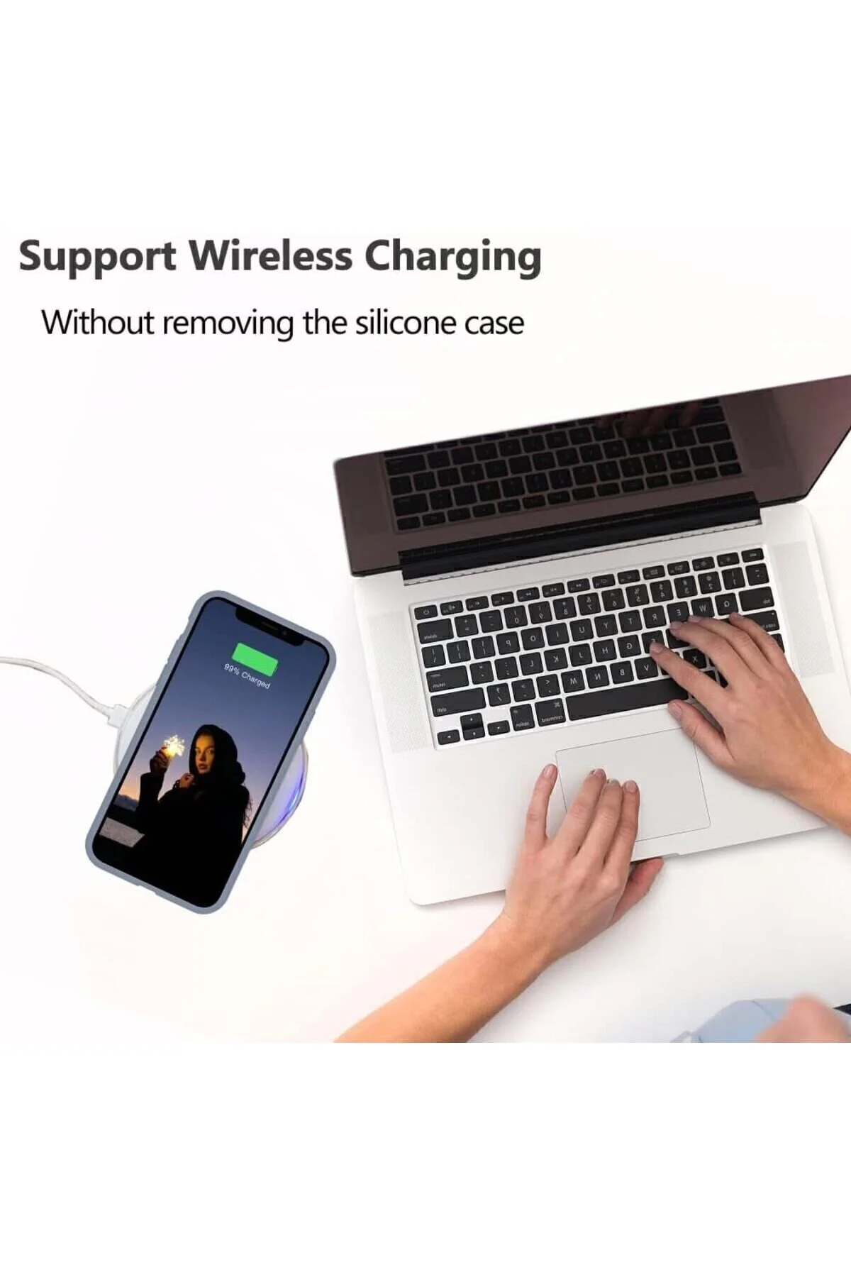 کاور و قاب گوشی لوگوی آیفون 11 لاستیکی نرم سیلیکونی مقاوم در برابر خش izzytech
