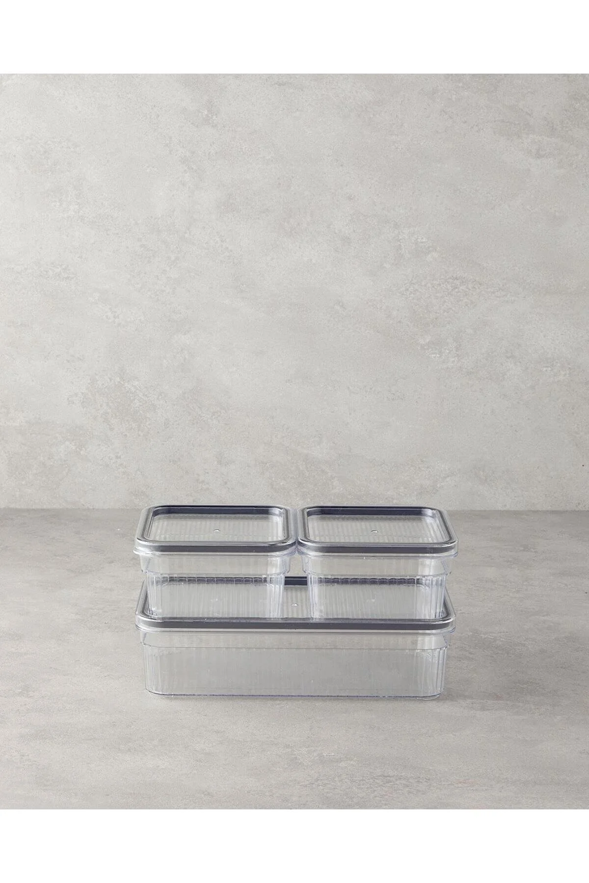 ظرف نگهدارنده FLEUR PLASTIC 3 ویرایشگر آشپزخانه 850 میلی لیتر 180 شفاف English Home