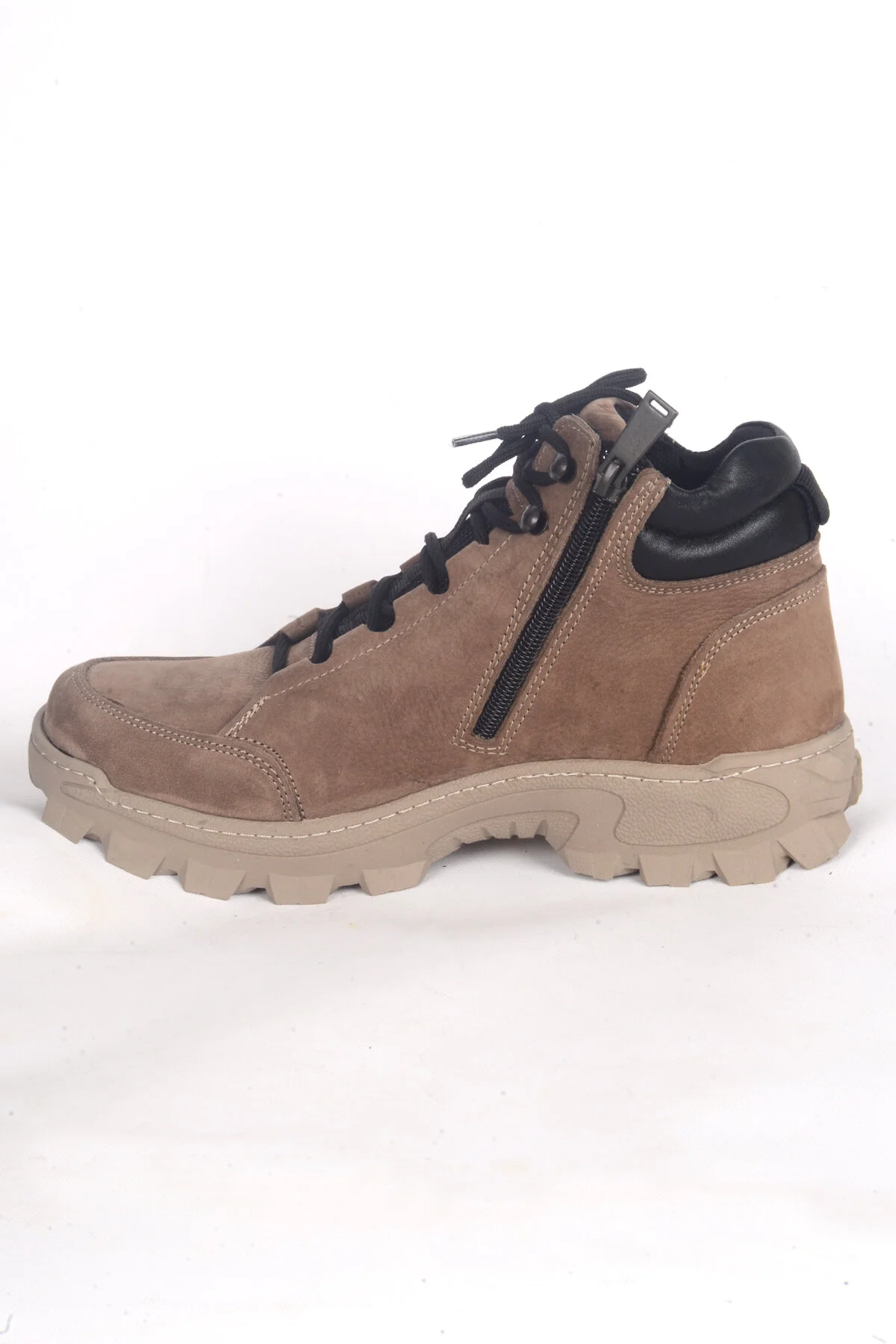 چکمه و بوت مردانه جانبی ZIPPERED ORTEPEDIC BASE HALF TURTLED MINK NUBUK BOT WINTER Bulldozer