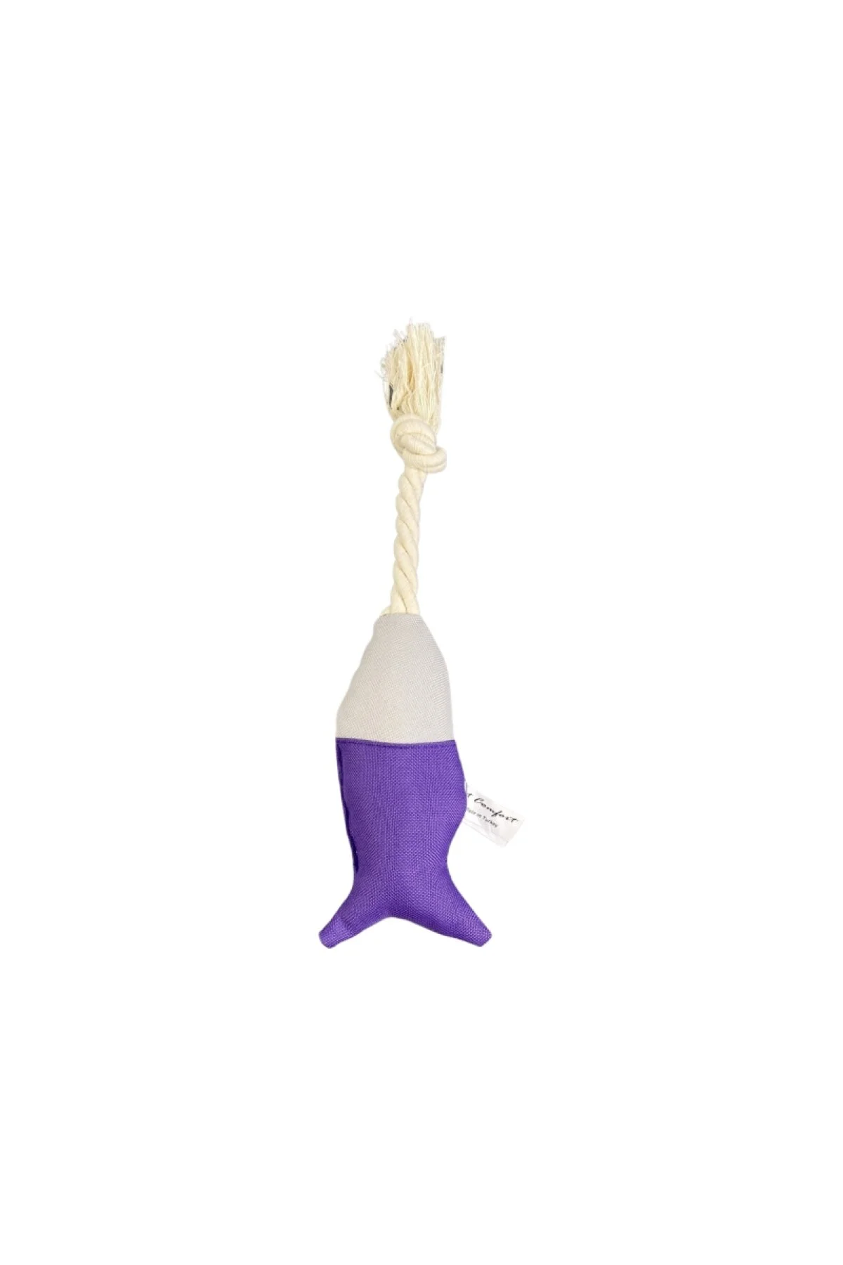 اسباب بازی گربه بنفش ضد آب ماهی ROPE MOR A.GRI Ø6CM 24CM پت کامفورت Pet Comfort