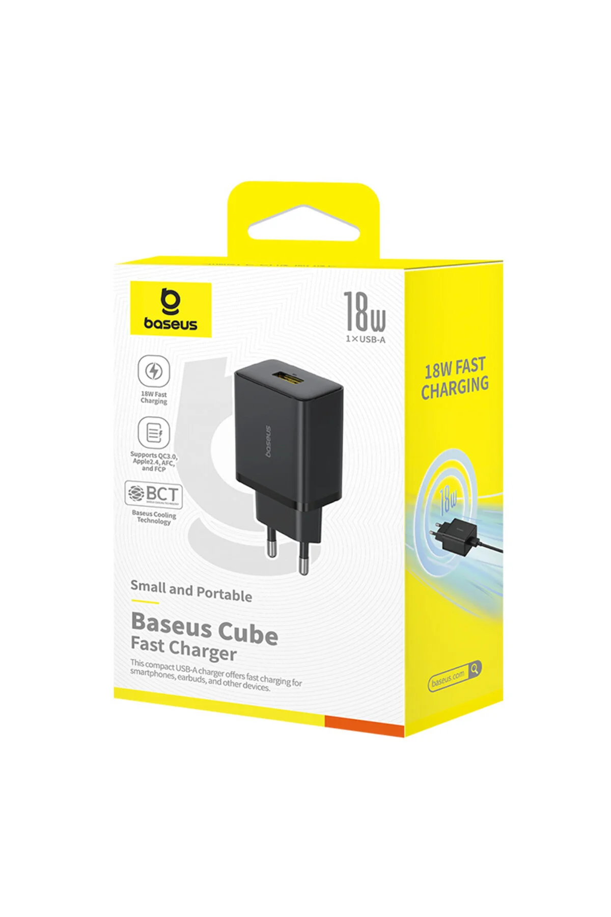 شارژر سریع CUBE FAST QC 3.0 18W USB A Baseus
