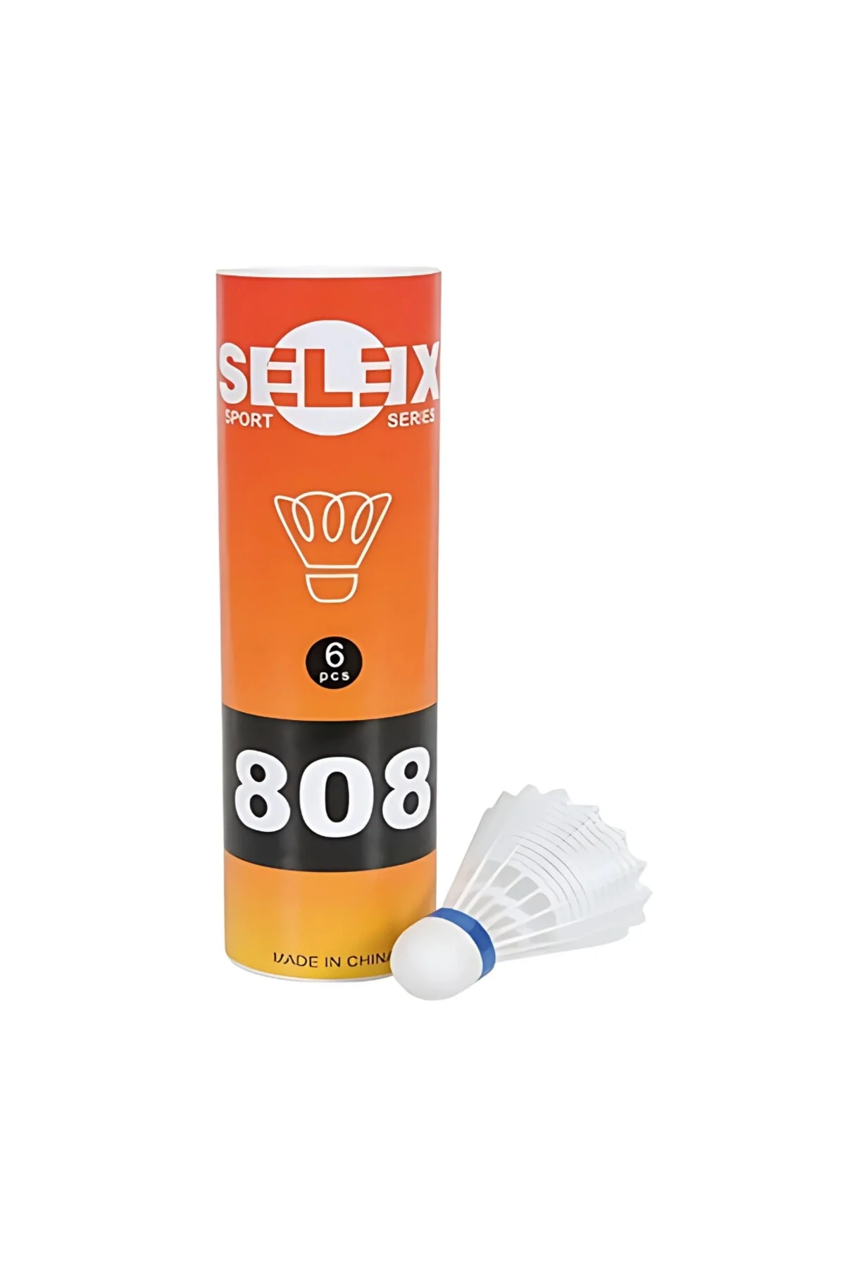 توپ بدمینتون سفید 808 BALL 6 اورجینال سلکس SELEX