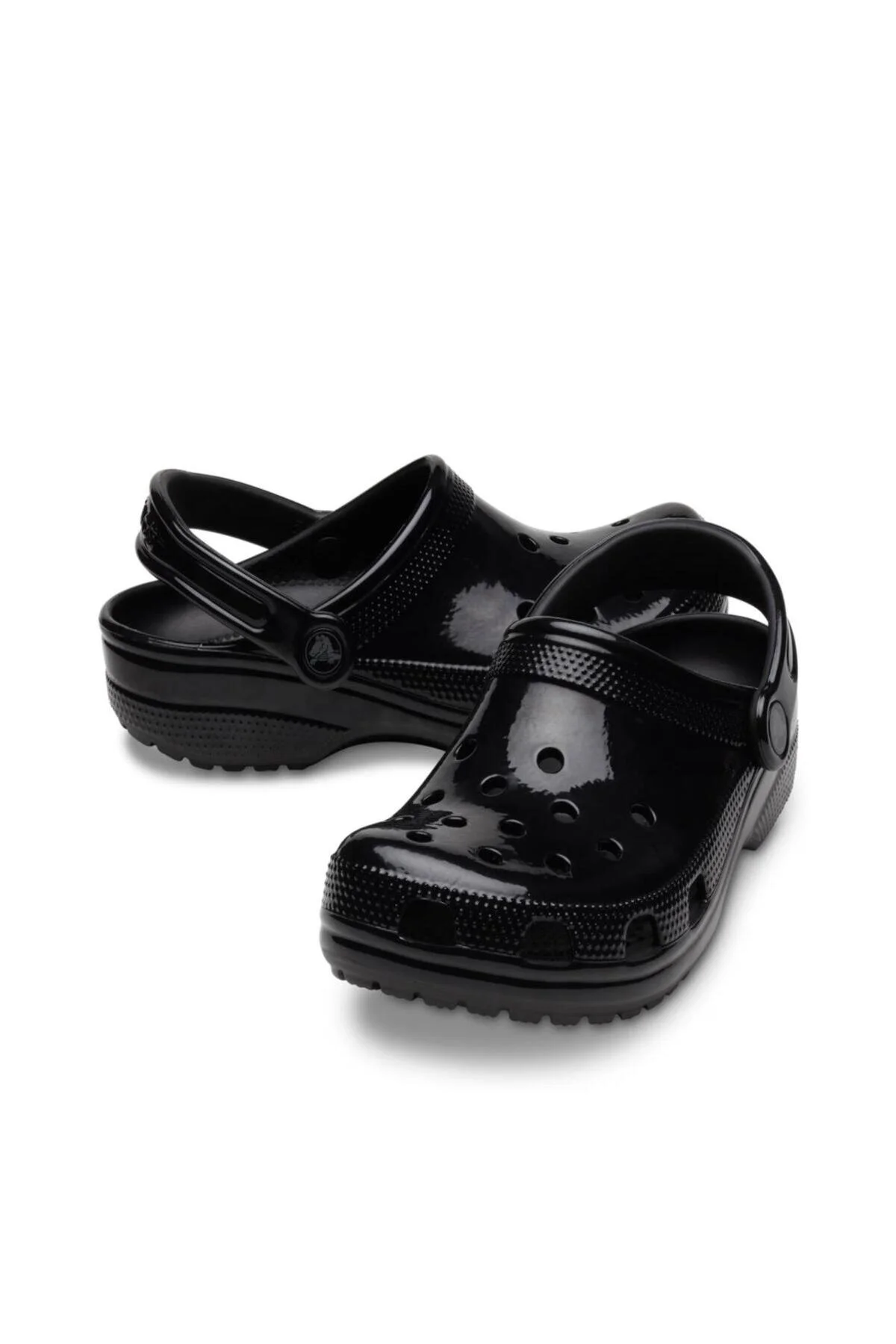 دمپایی زنانه کلاسیک High Shine Clog Slipper سیاه کراکس Crocs