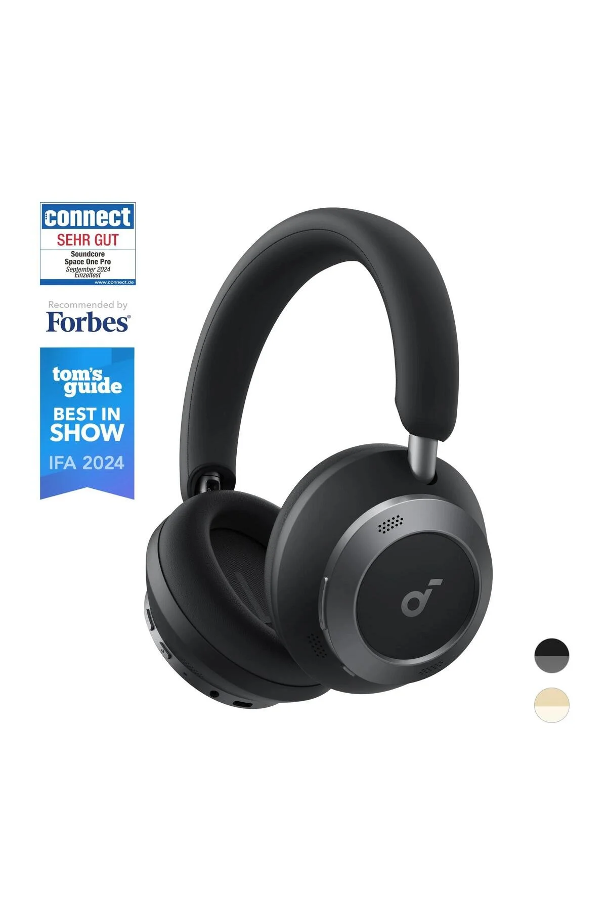 هدفون بلوتوث دورگوشی SOUNDCORE SPACE ONE هدست قابل تاشو سیاه A3062 Anker