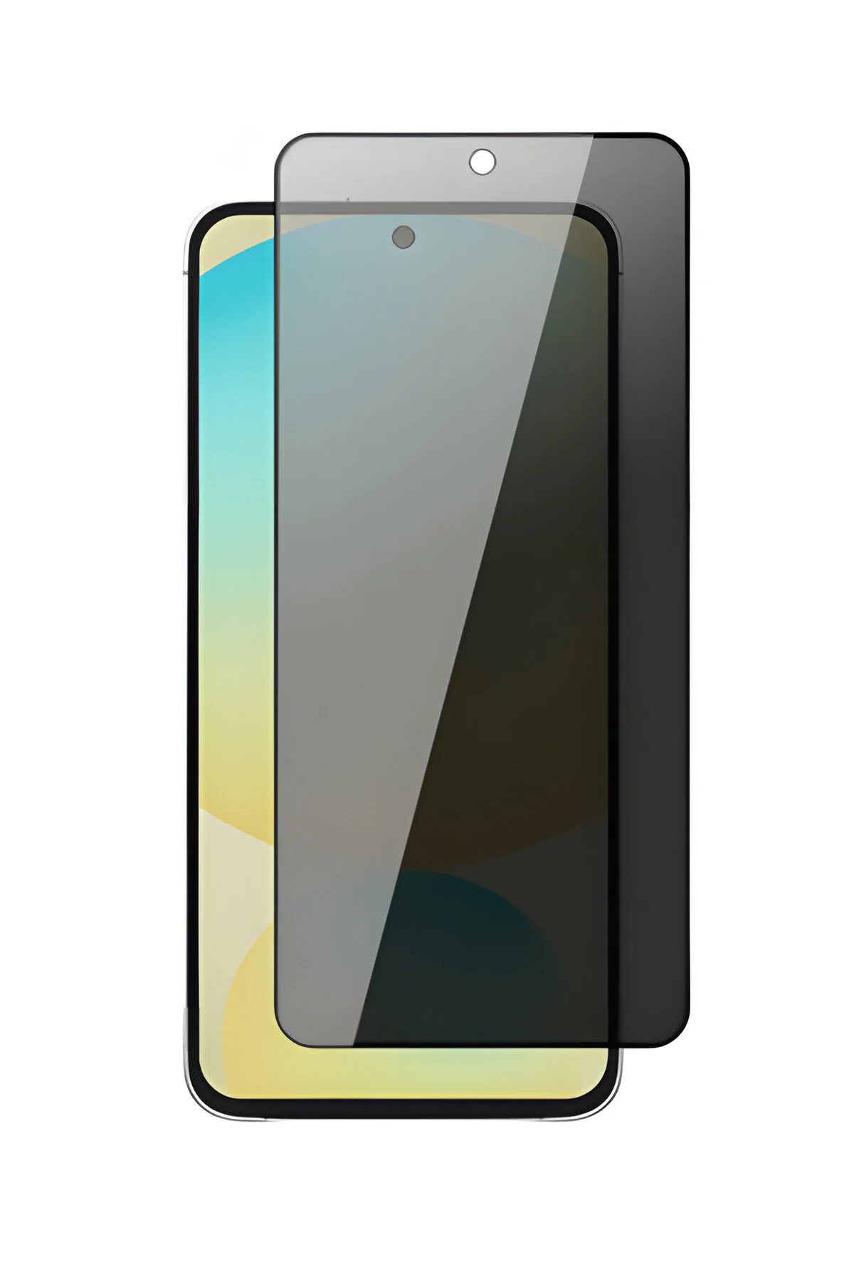 محافظ صفحه نمایش GHOST سازگار با SAMSUNG GALAXY S24 FE که به طور کامل شیشه های مخفی را می پوشاند فیبکس Fibaks