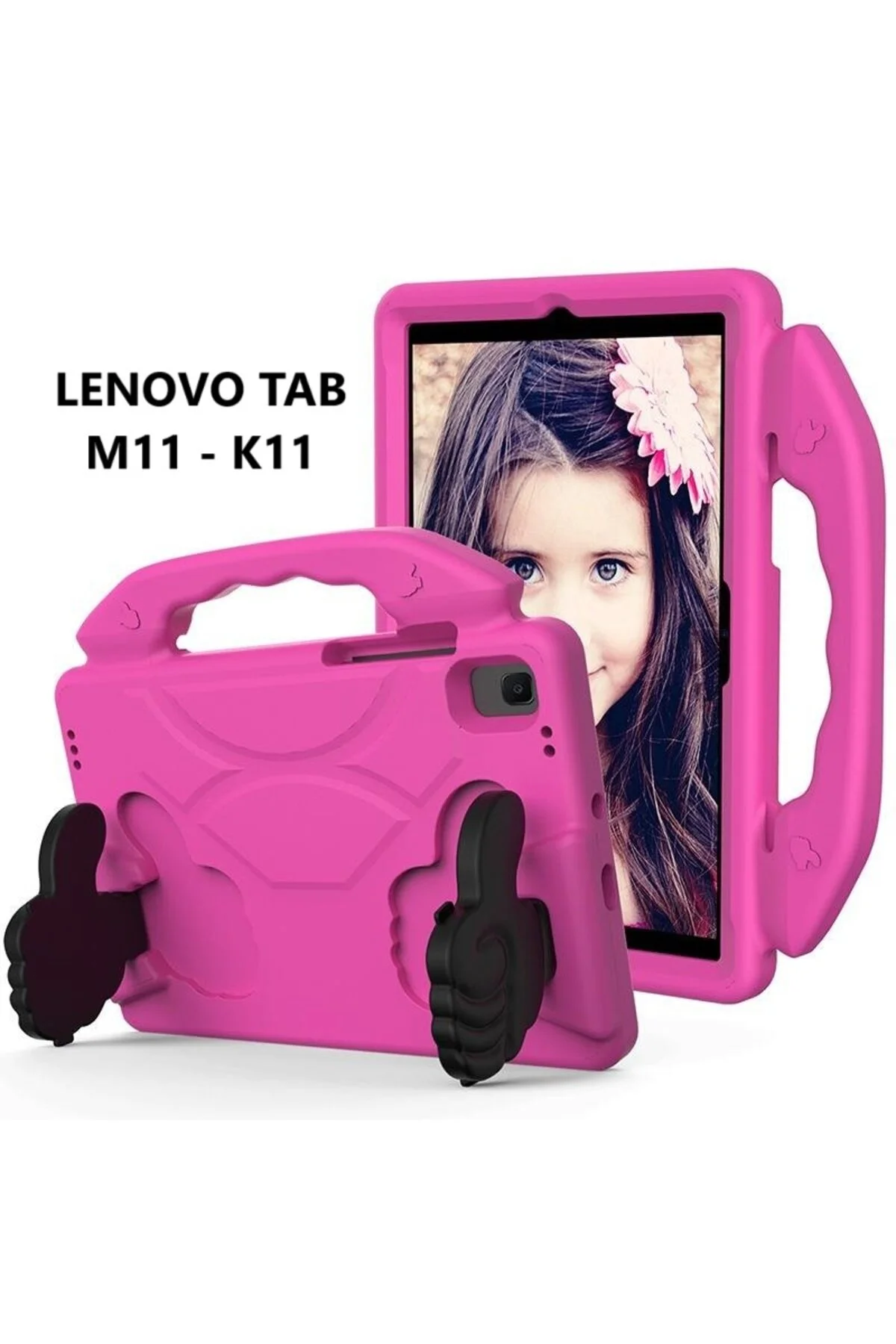 کاور تبلت قاب محافظ LENOVO TAB M11 K11 P11 سازگار با پایه و نگهدارنده برای کودکان Kılıfist
