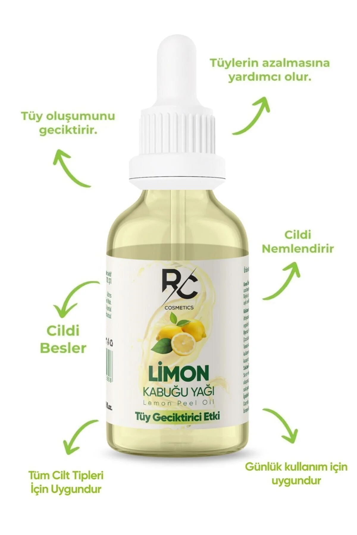 سرم موبر با اثر تاخیر در رشد مو 30 میلی لیتر با عصاره لیمو RC COSMETİCS