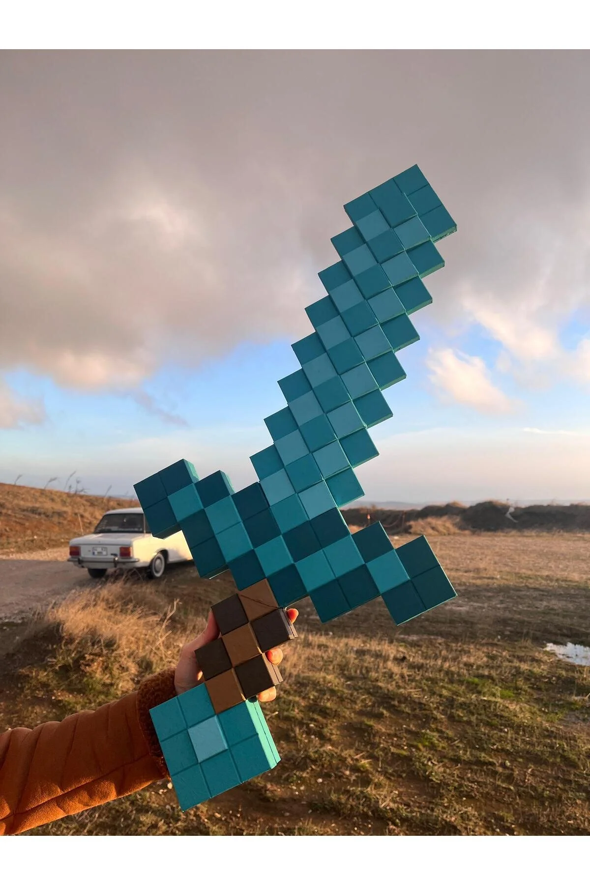 فیگور ویژه دوستداران MINECRAFT: شمشیر الماس بزرگ 80 سانتی متری 3DRoboMODA