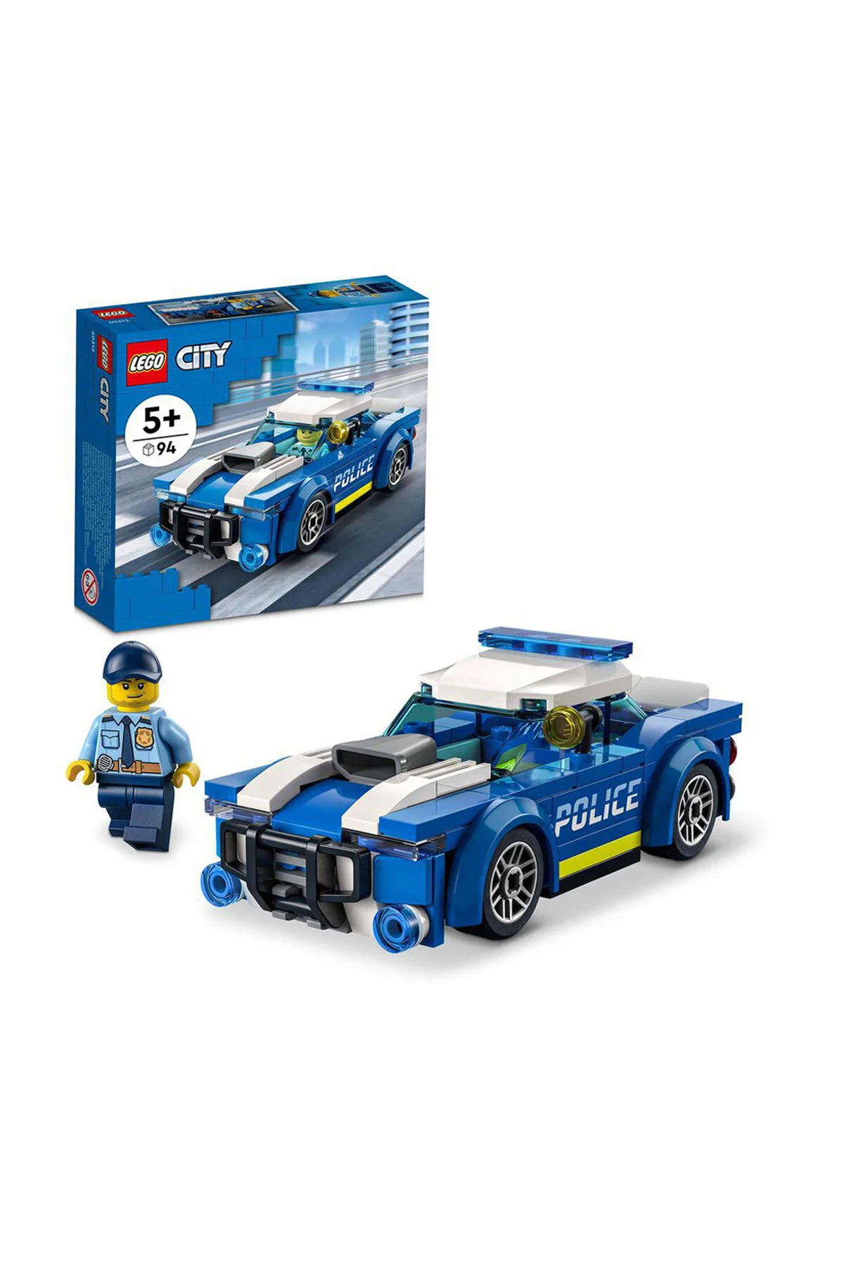 لگو و اسباب بازی های ساخت محور ماشین پلیس شهربانی 60312 94 عدد از ترکیه LEGO