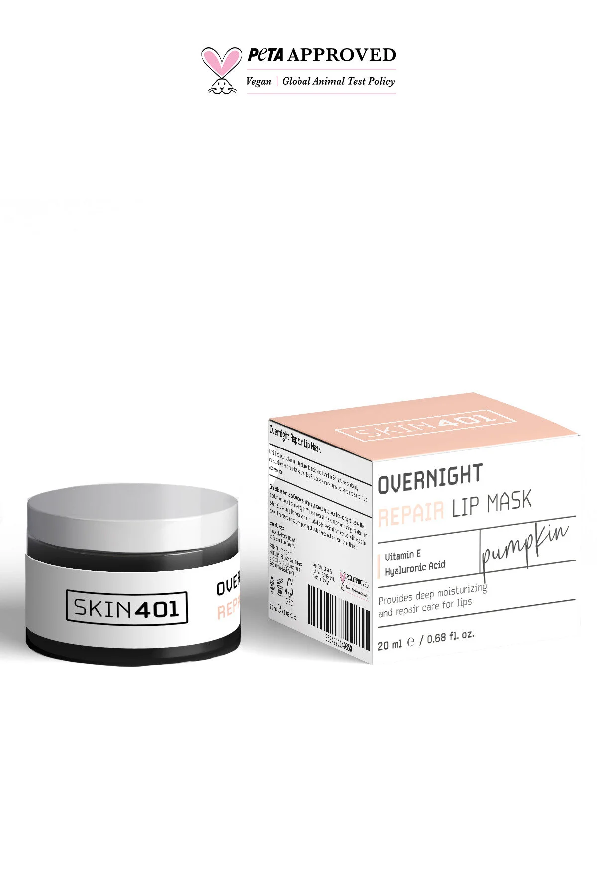 ماسک مراقبت از لب شب 20 میلی لیتر مناسب برای ترمیم و آبرسانی لب ها Skin401