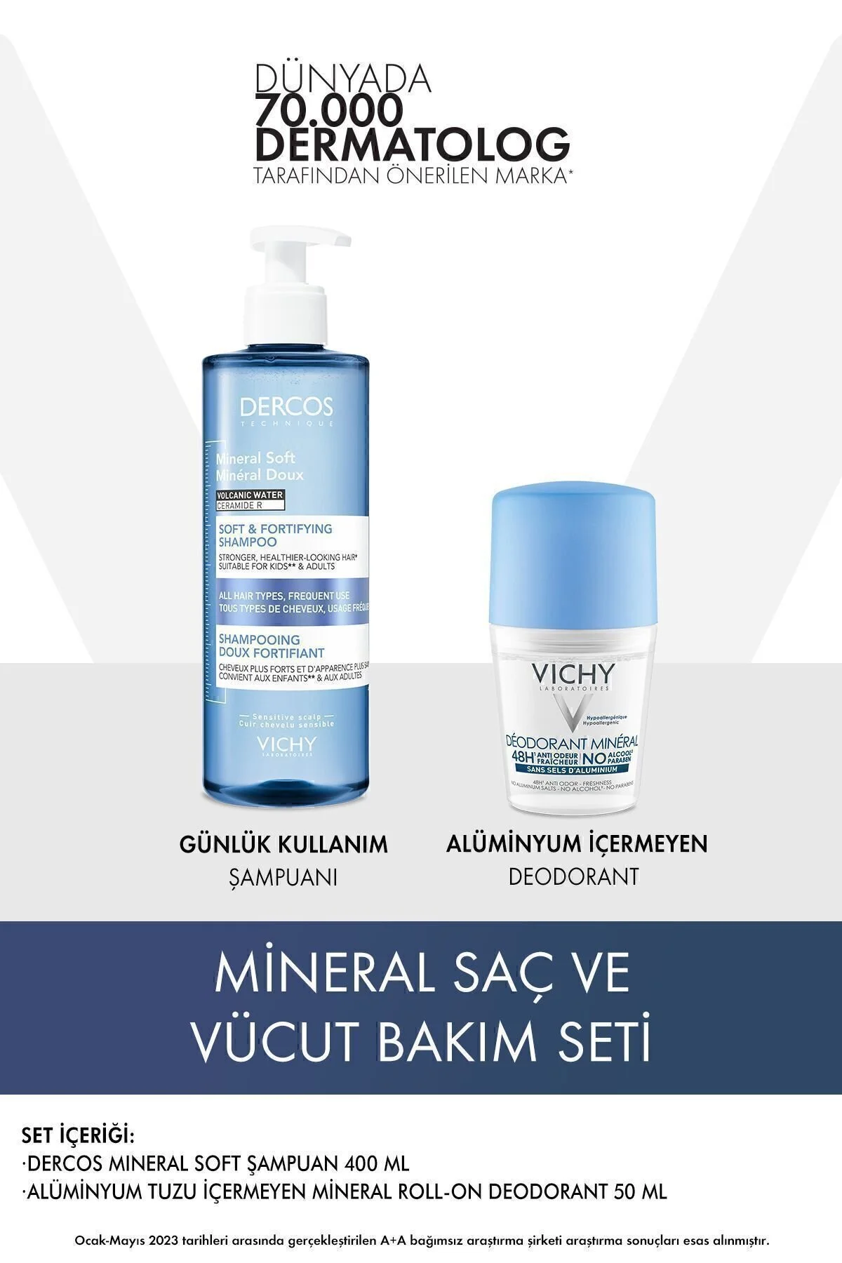 ست مراقبت مو ROLLON PASSI 372 اورجینال ویشی Vichy
