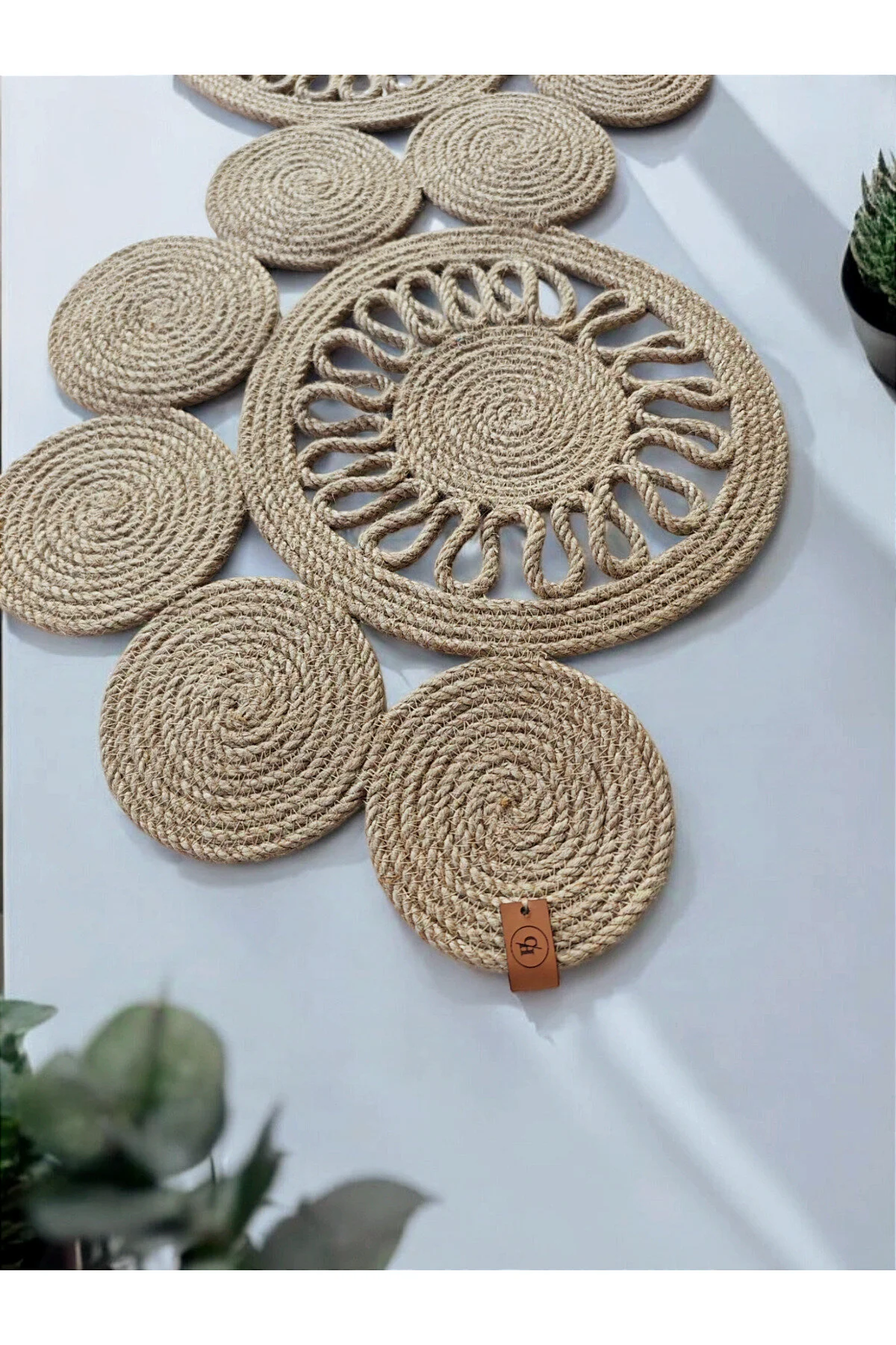 رانر و زیر بشقابی COVER SIMENA JUTE 100X32CM اورجینال COLLESSİA