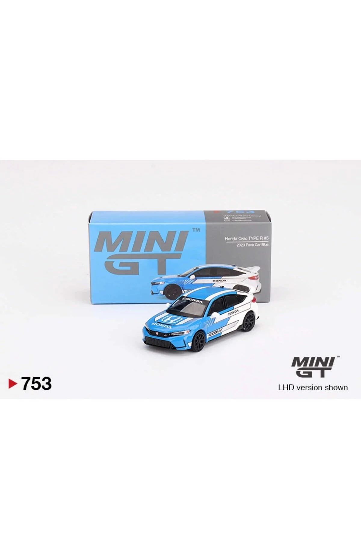 مدل خودرو 1 64 هوندا سیویک TYPE R 2023 PACE CAR آبی MGT00753 اورجینال Genel Markalar