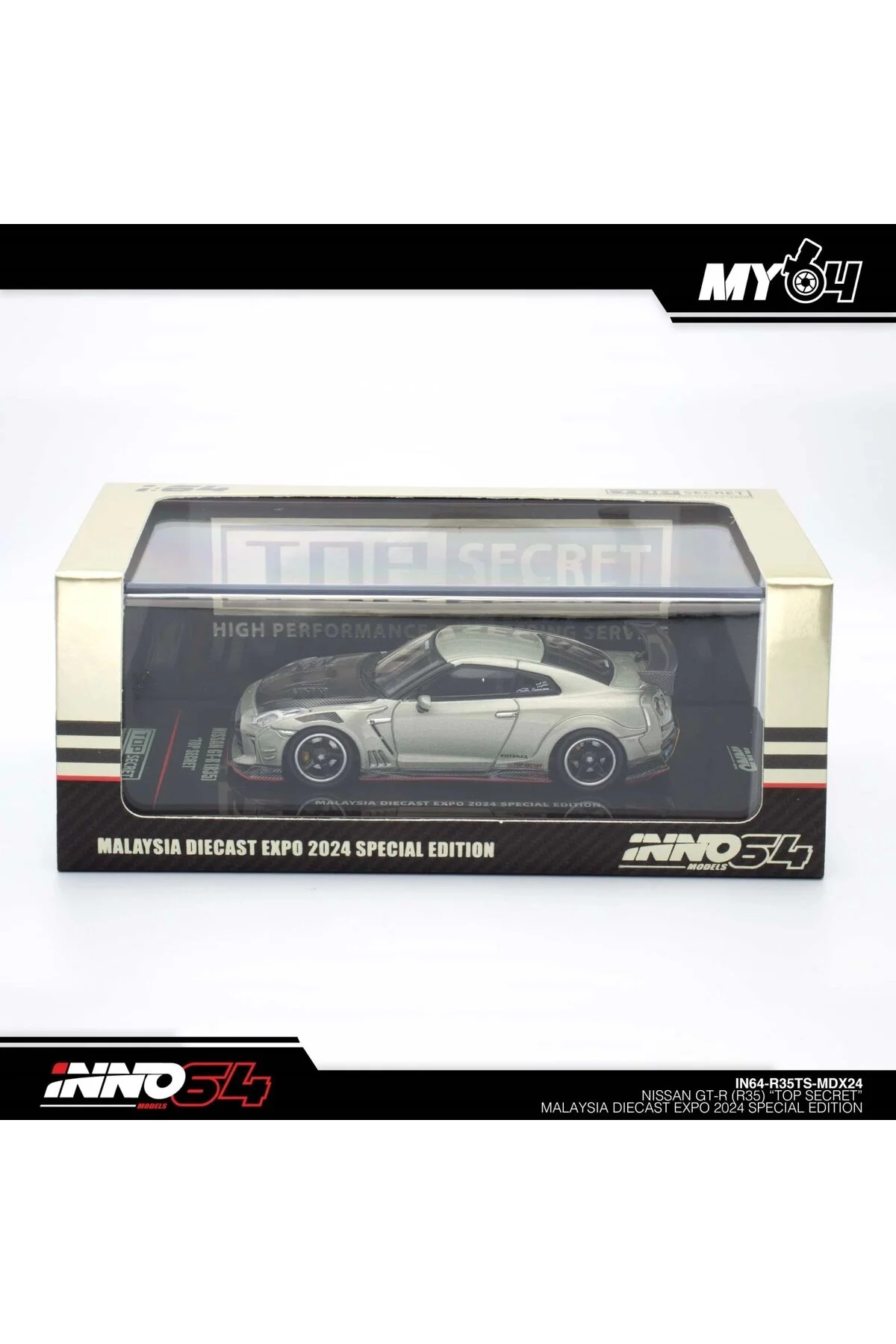 مدل خودرو INNO 1 64 NISSAN SKYLINE GT R R35 فوق سری MALAYSIA DIECAST EXPO 2024 اورجینال Inno 64 Models