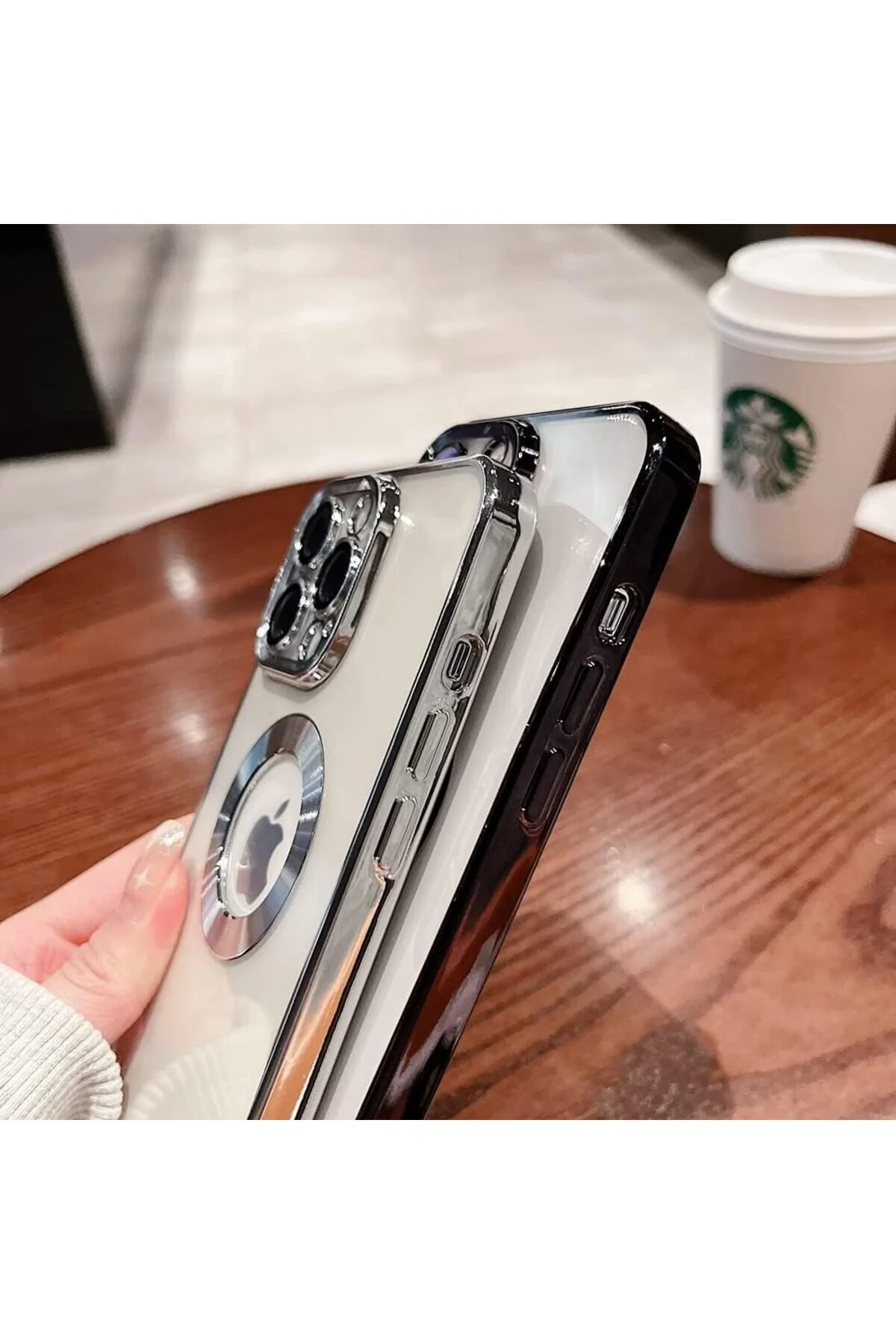 کاور و قاب TECNO SPARK 20 PRO CASE LOGO CAMERA OPEN محافظ لنز سیلیکونی شفاف با لبه های رنگی TEKNOMODA