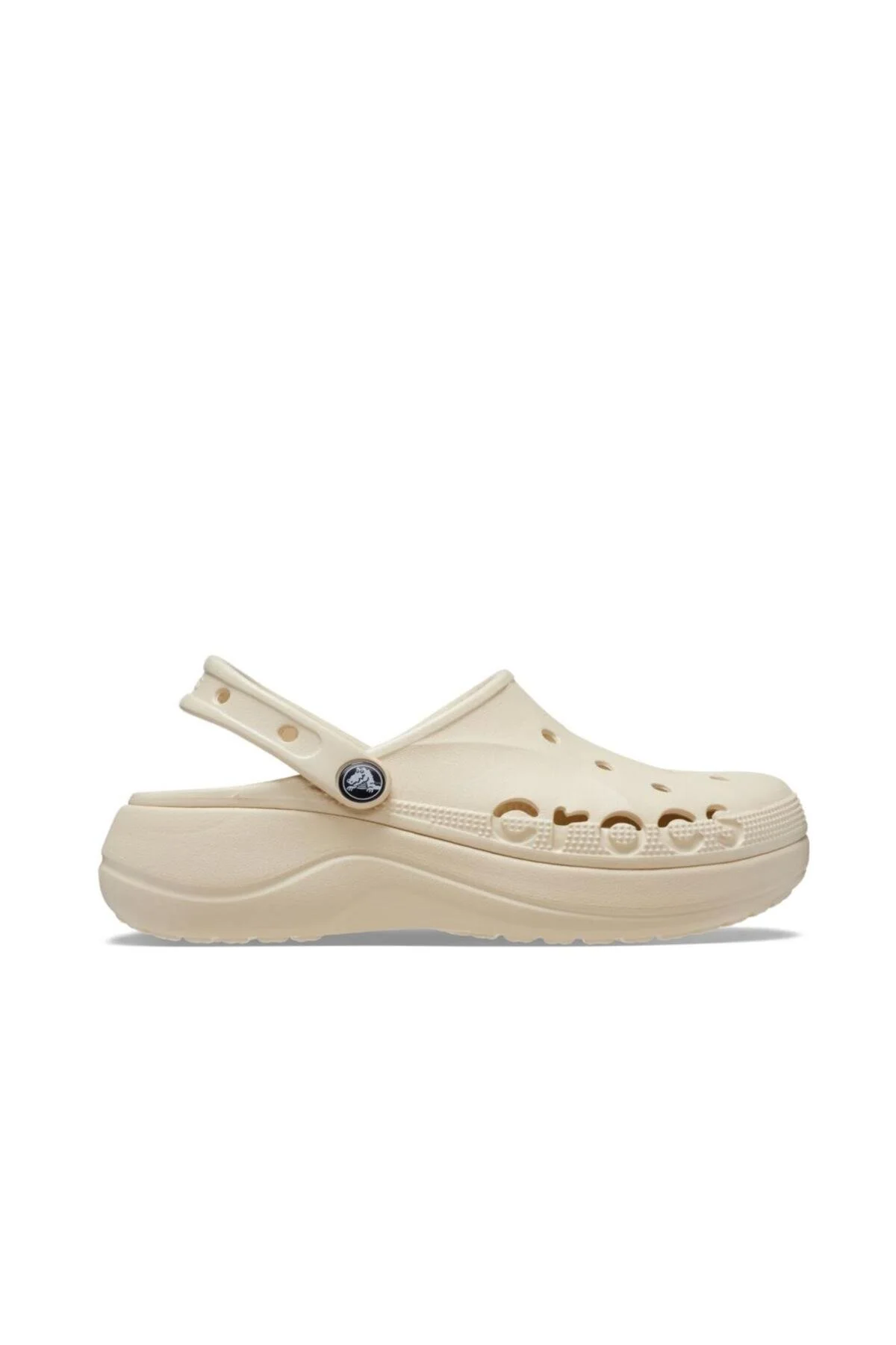 دمپایی زنانه گرفتگی کاملاً پلتفرم بژ کراکس Crocs