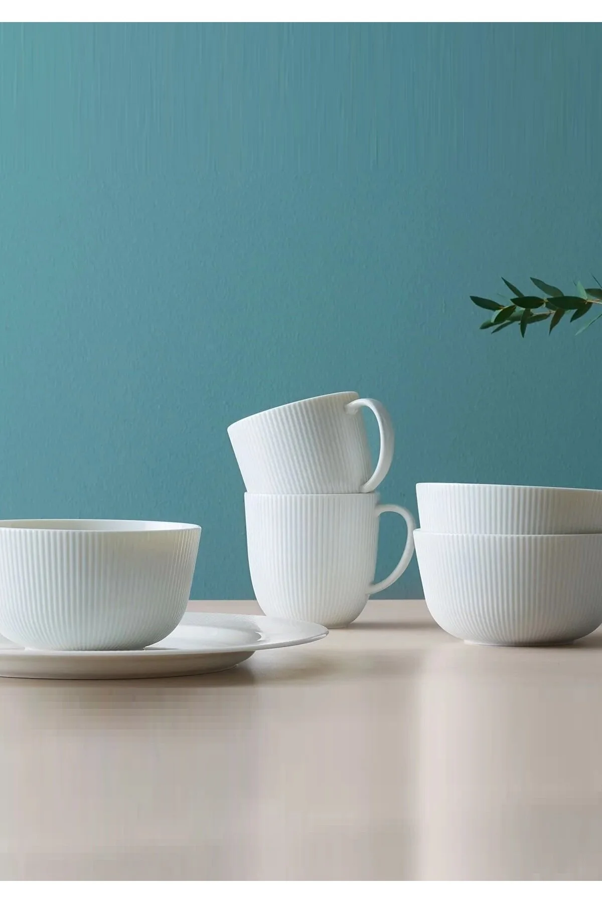 ماگ سفید فنجان 2 قطعه ارتفاع: 9 سانتی متر حجم: 31 Cl 310 میل پرسلن فلدسپار  IKEA
