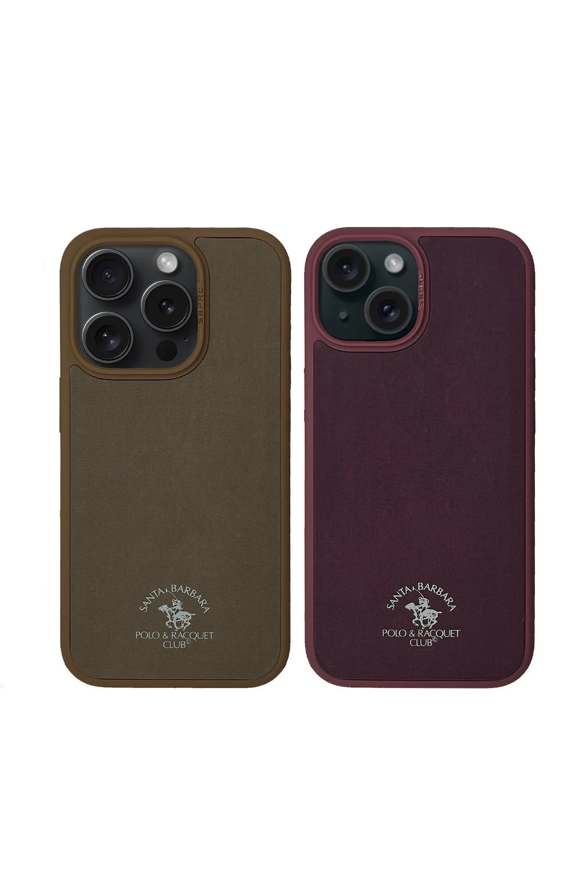کاور و قاب SBPRC IPHONE 15 PRO MAX COMPATIBLE CASE NORTON INSIDE SUEDE OUTSIDE PU چرمی Santa Barbara Polo Racquet Club