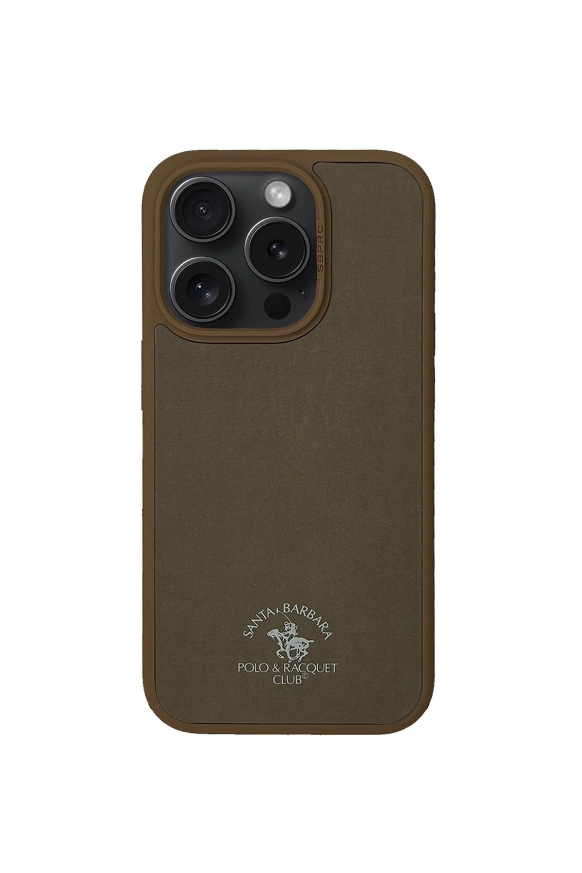 کاور و قاب SBPRC IPHONE 15 PRO MAX COMPATIBLE CASE NORTON INSIDE SUEDE OUTSIDE PU چرمی Santa Barbara Polo Racquet Club