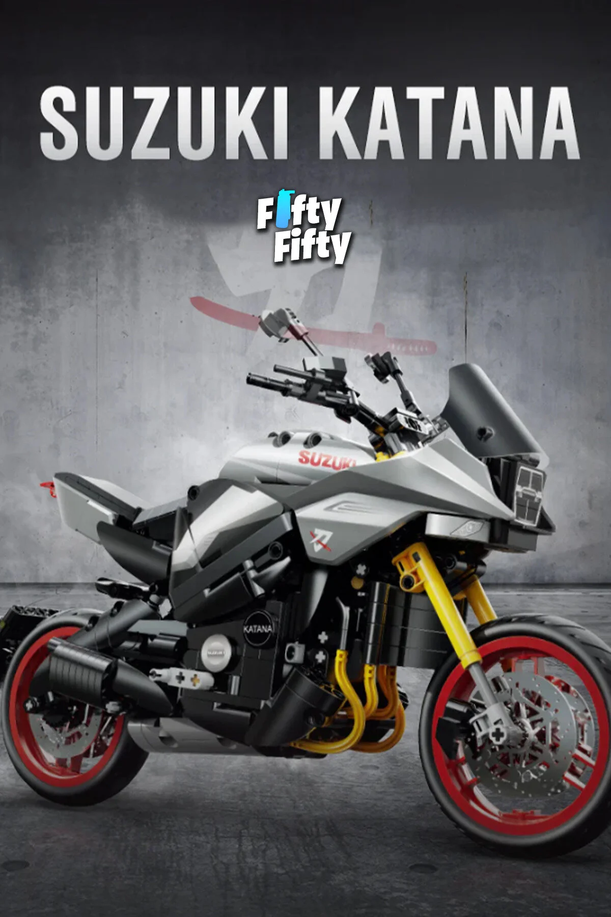 لگو و اسباب بازی های ساخت محور مجموعه ساز CADA SUZUKI KATANA 2022 MOTORCYCLE C59021W 1104 PIECES از ترکیه Vagonlife