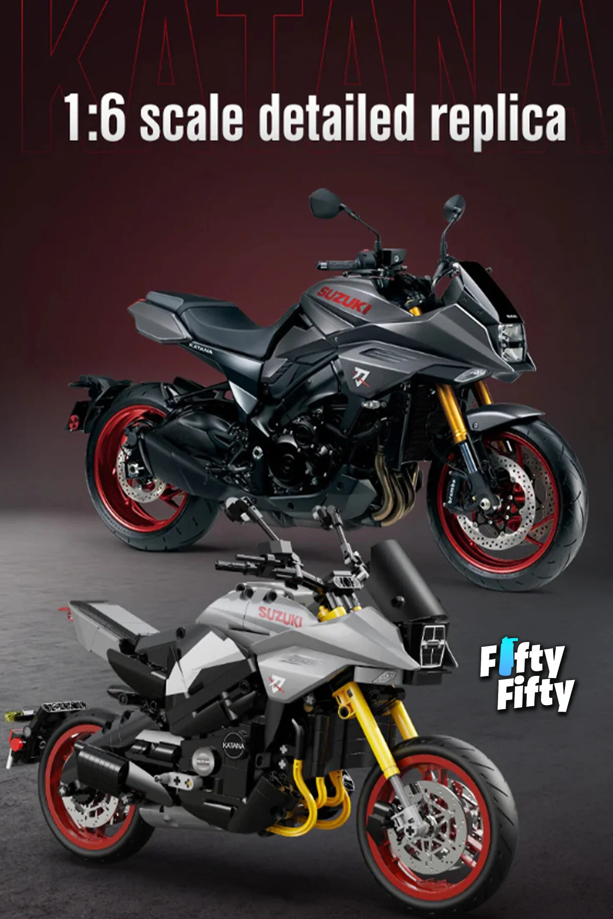 لگو و اسباب بازی های ساخت محور مجموعه ساز CADA SUZUKI KATANA 2022 MOTORCYCLE C59021W 1104 PIECES از ترکیه Vagonlife