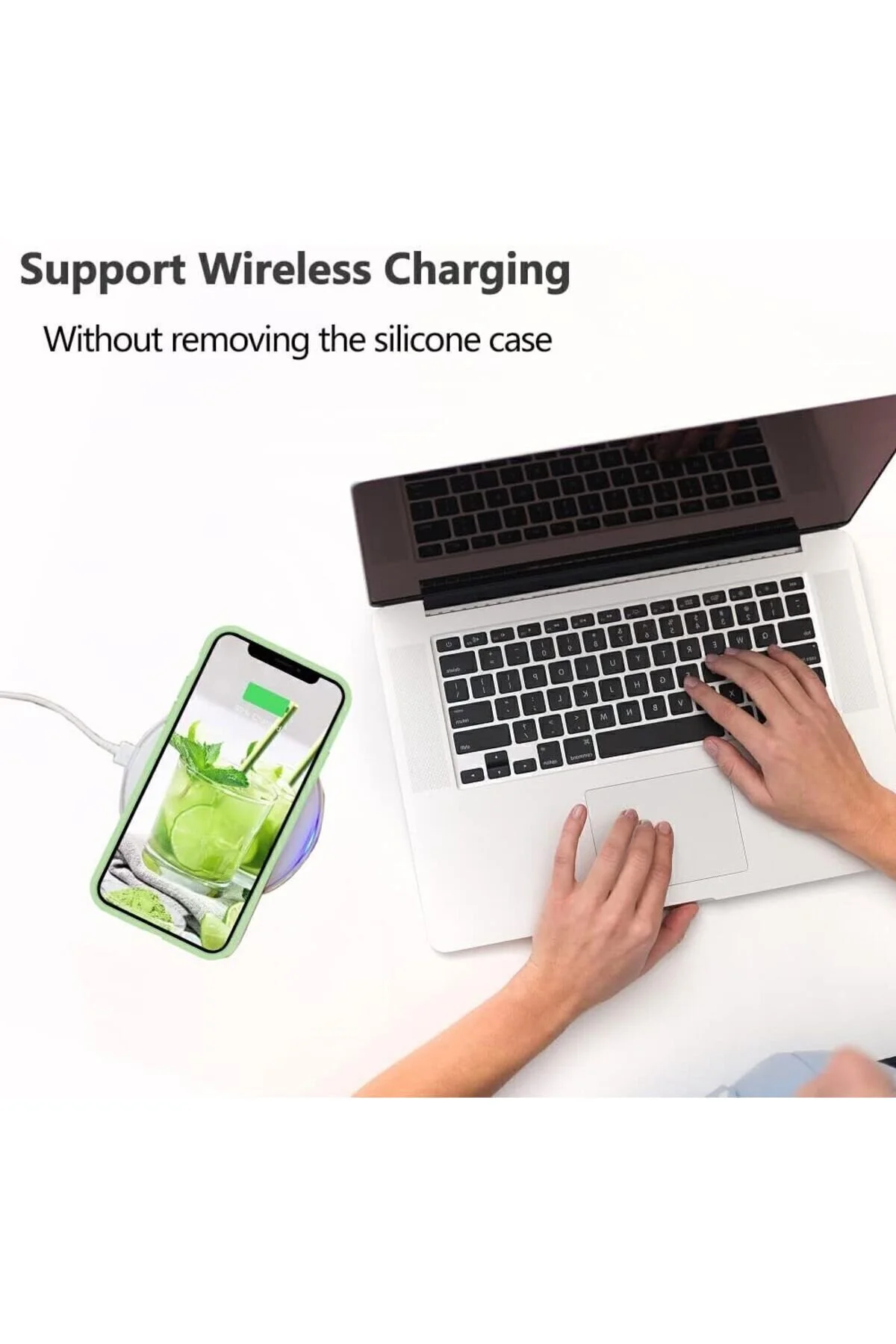 کاور و قاب گوشی لوگوی آیفون 11 لاستیکی نرم سیلیکونی مقاوم در برابر خش izzytech